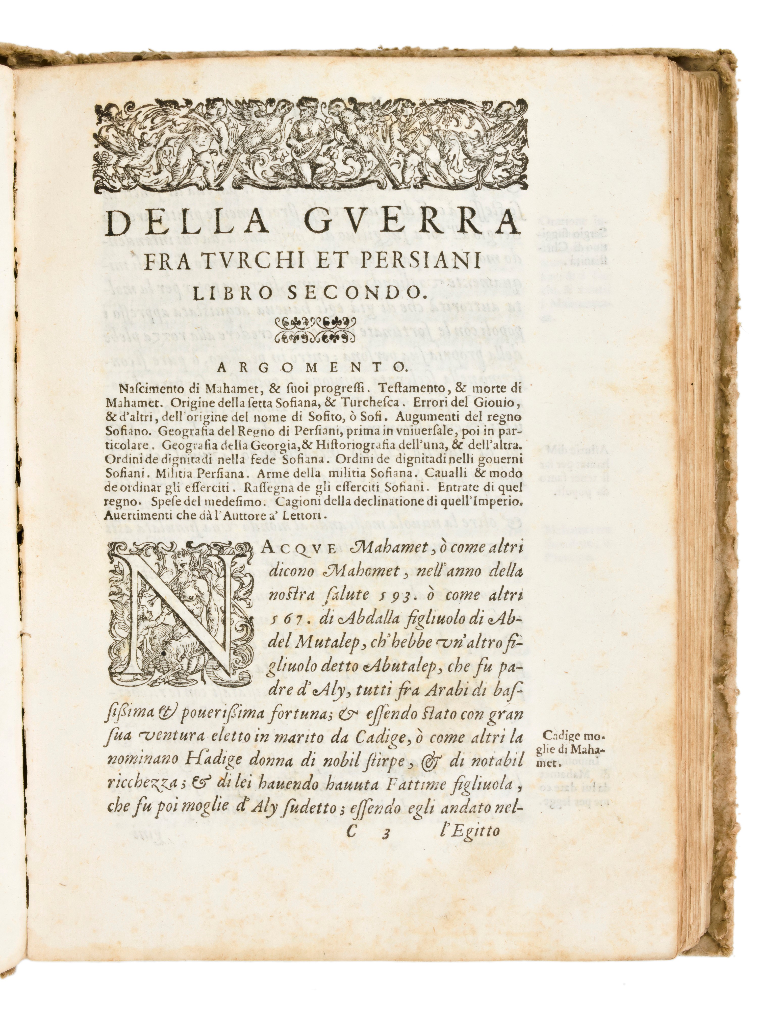 Minadoi, Giovanni Tommaso Historia della Guerra fra Turchi, Et Persiani, di Gio. Thomaso Minadoi ...