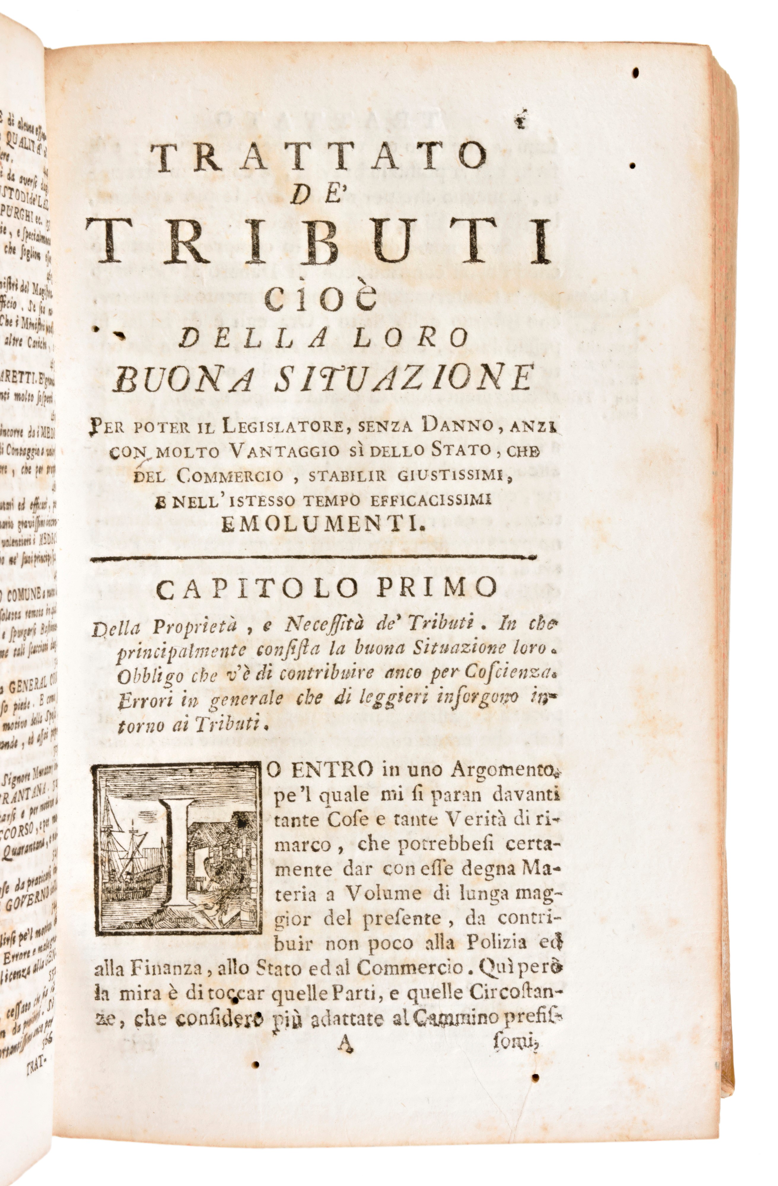[economia] Broggia, Carlo Antonio : Trattato De' Tributi, delle Monete, e del Governo Politico de...