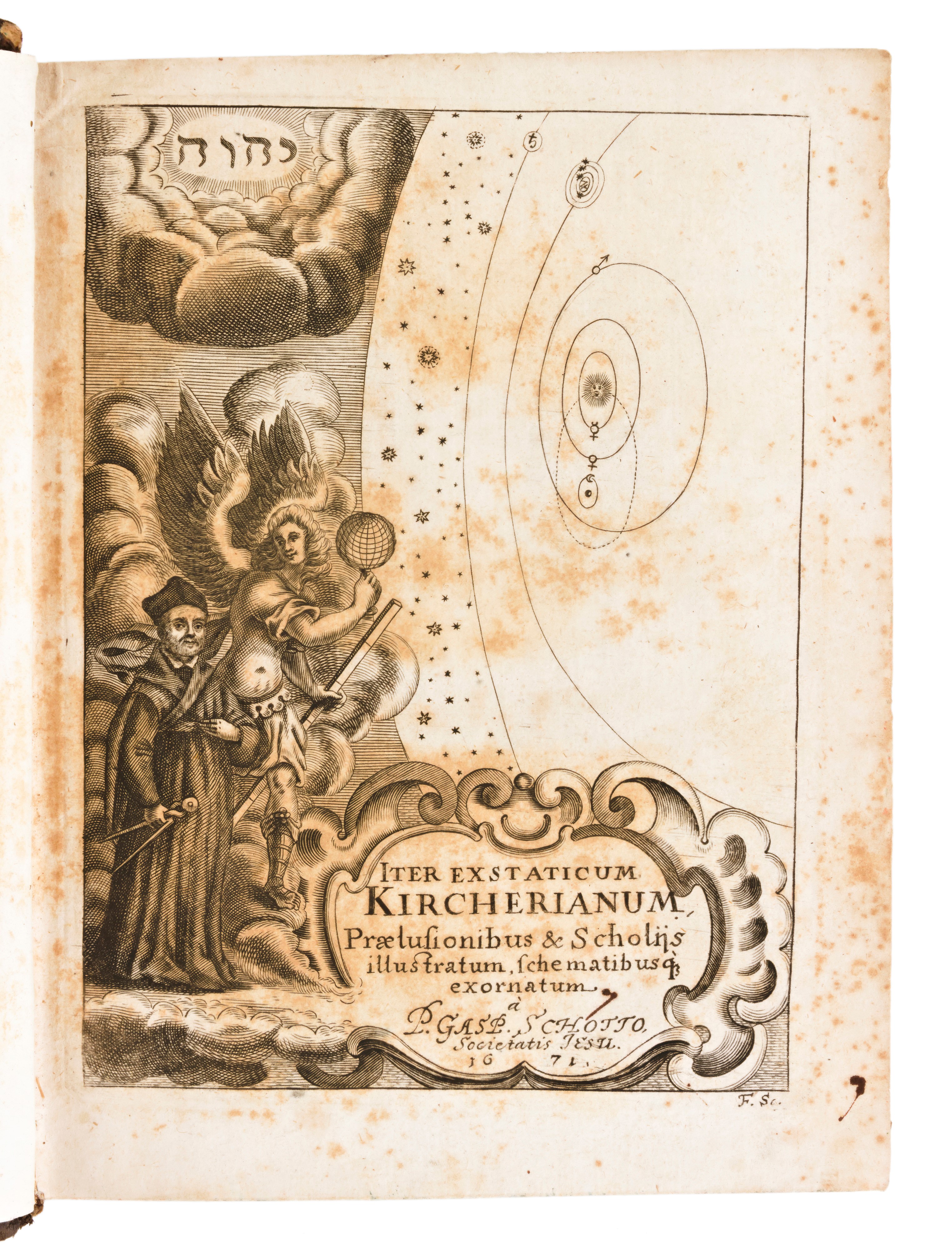 Kircher, Athanasius : Iter Extaticum Coeleste... a P. Gaspare Schotto Regiscuriano... Hac Secunda...