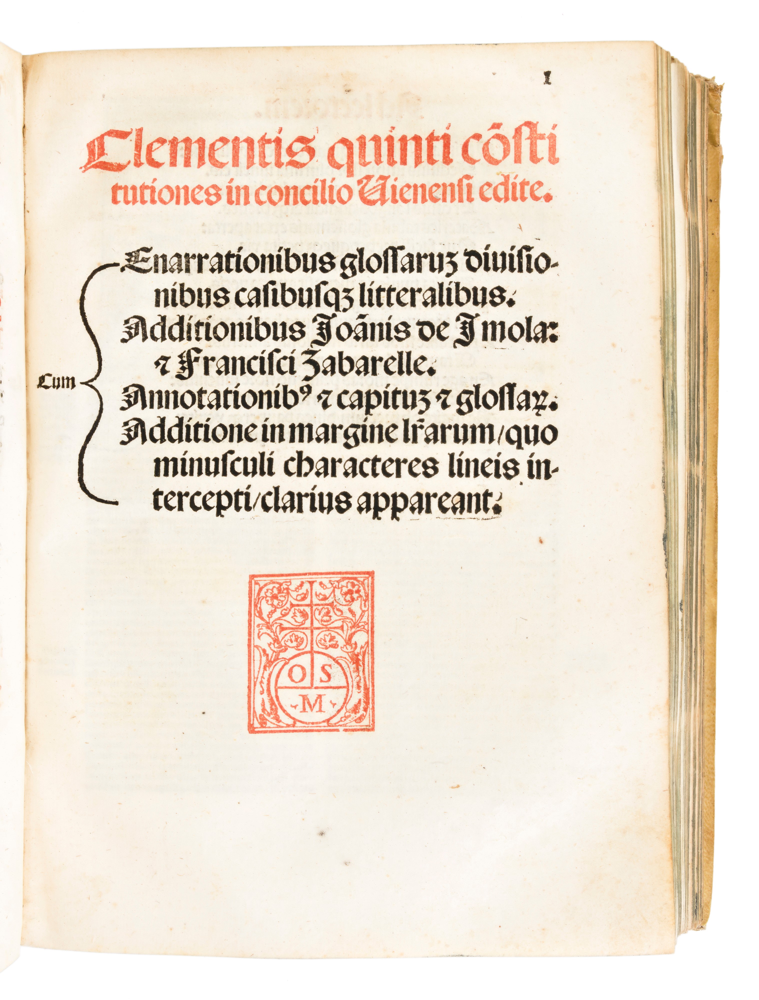 [diritto Canonico] Sextus Decretalium Liber a Bonifacio Octavo in Concilio Lugdunensi Editus... V...