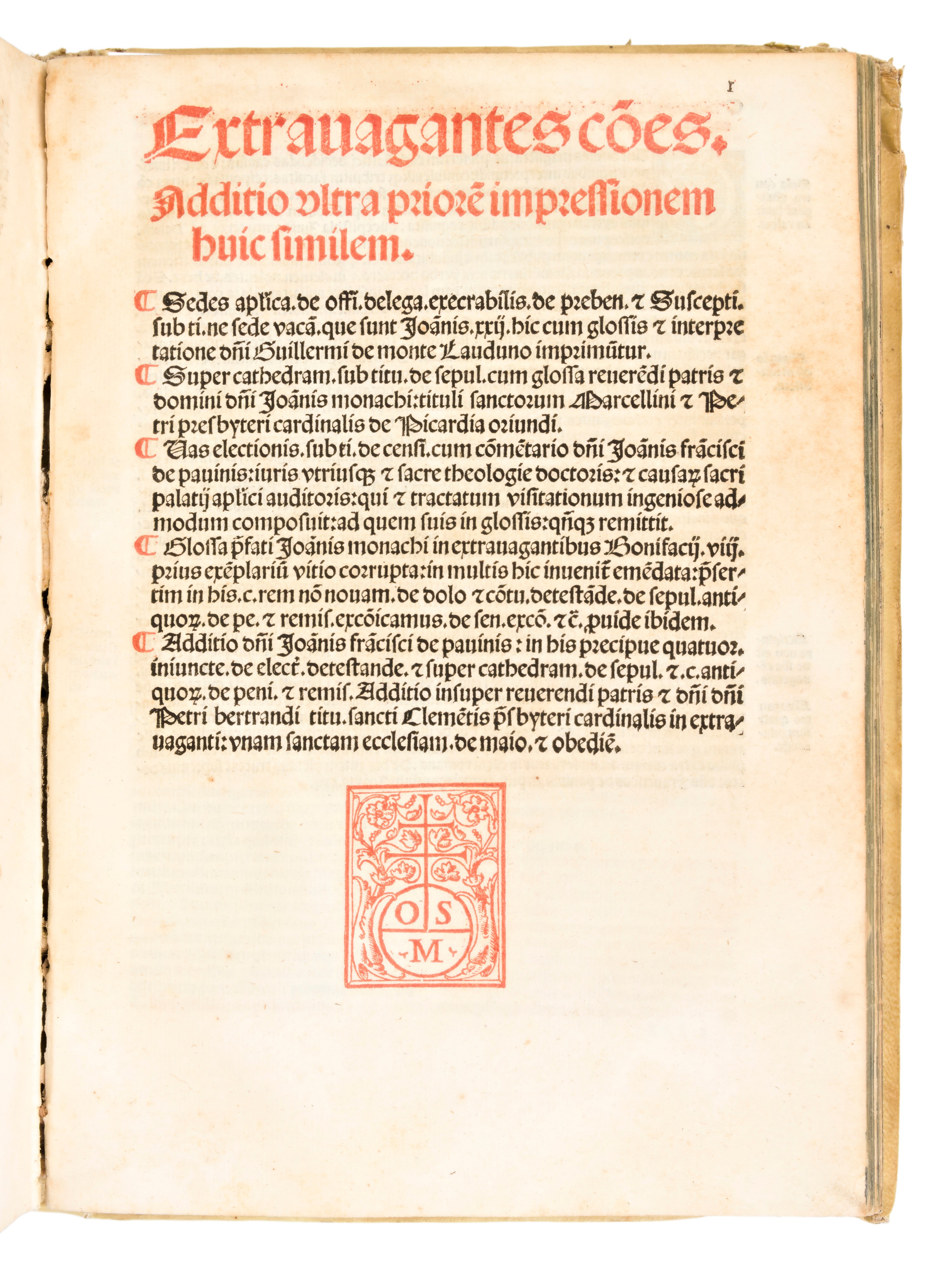 [diritto Canonico] Sextus Decretalium Liber a Bonifacio Octavo in Concilio Lugdunensi Editus... V...