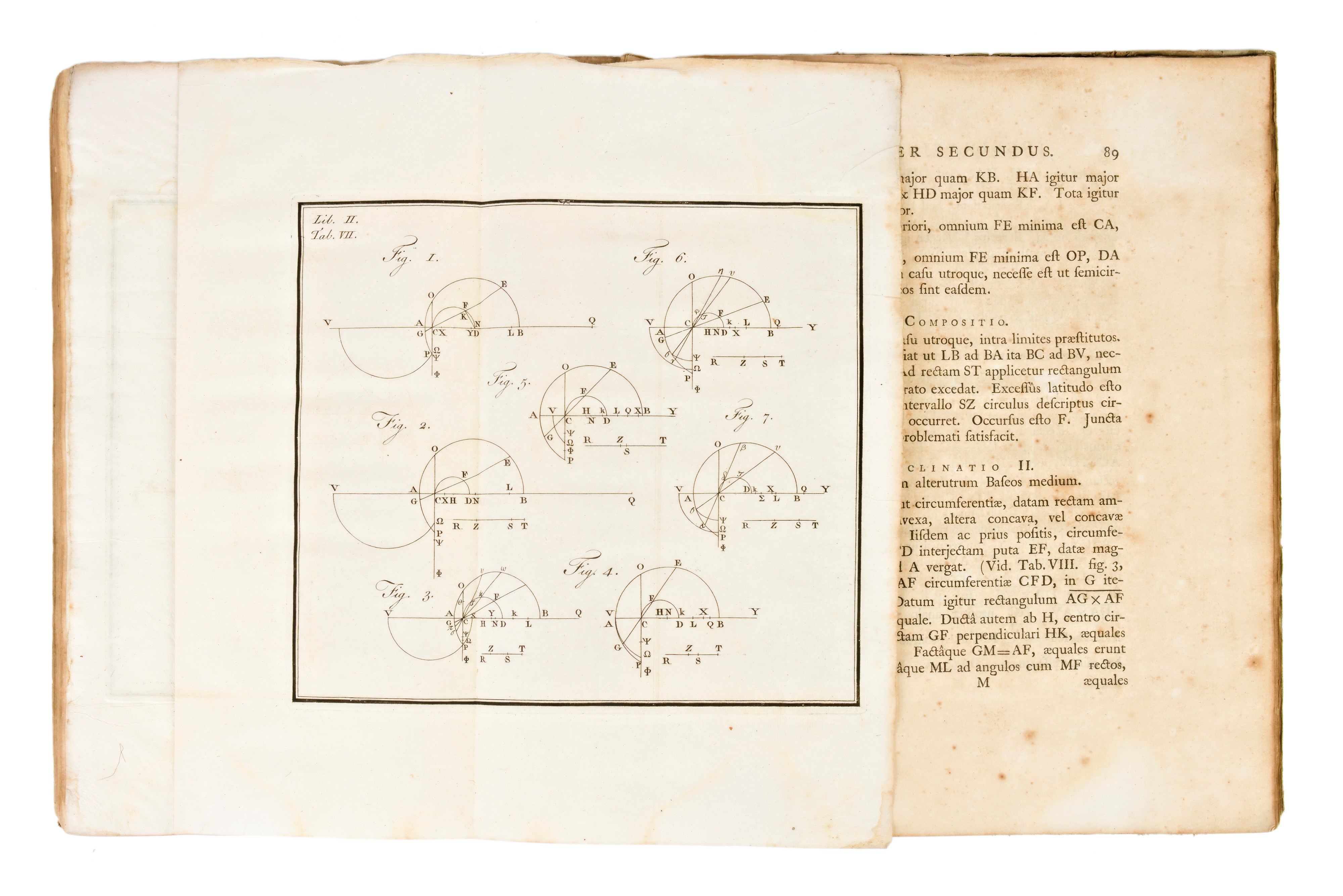 [matematica/fisica] Horsley, Samuel : Apollonii Pergaei Inclinationum Libri Duo. Oxonii, Typ. Cla...