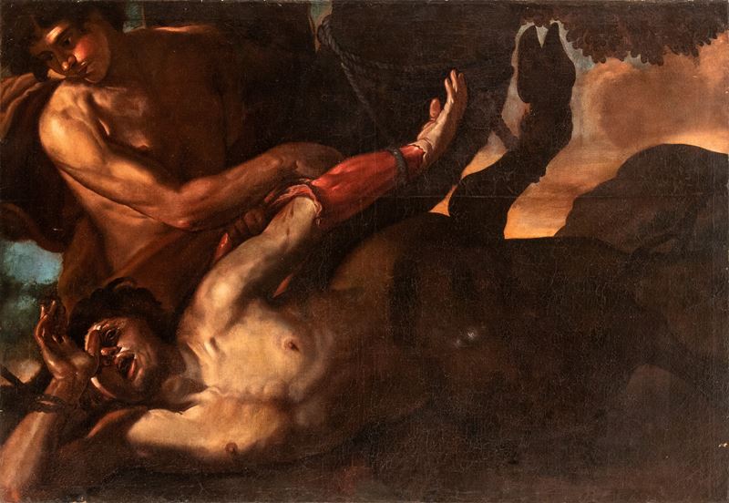 Pittore Caravaggesco Attivo a Roma, Prima Metà XVII Secolo - Apollo e Marsia