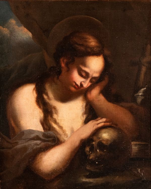 Scuola romana, seconda met&#224; XVII secolo - Penitent Mary Magdalene 