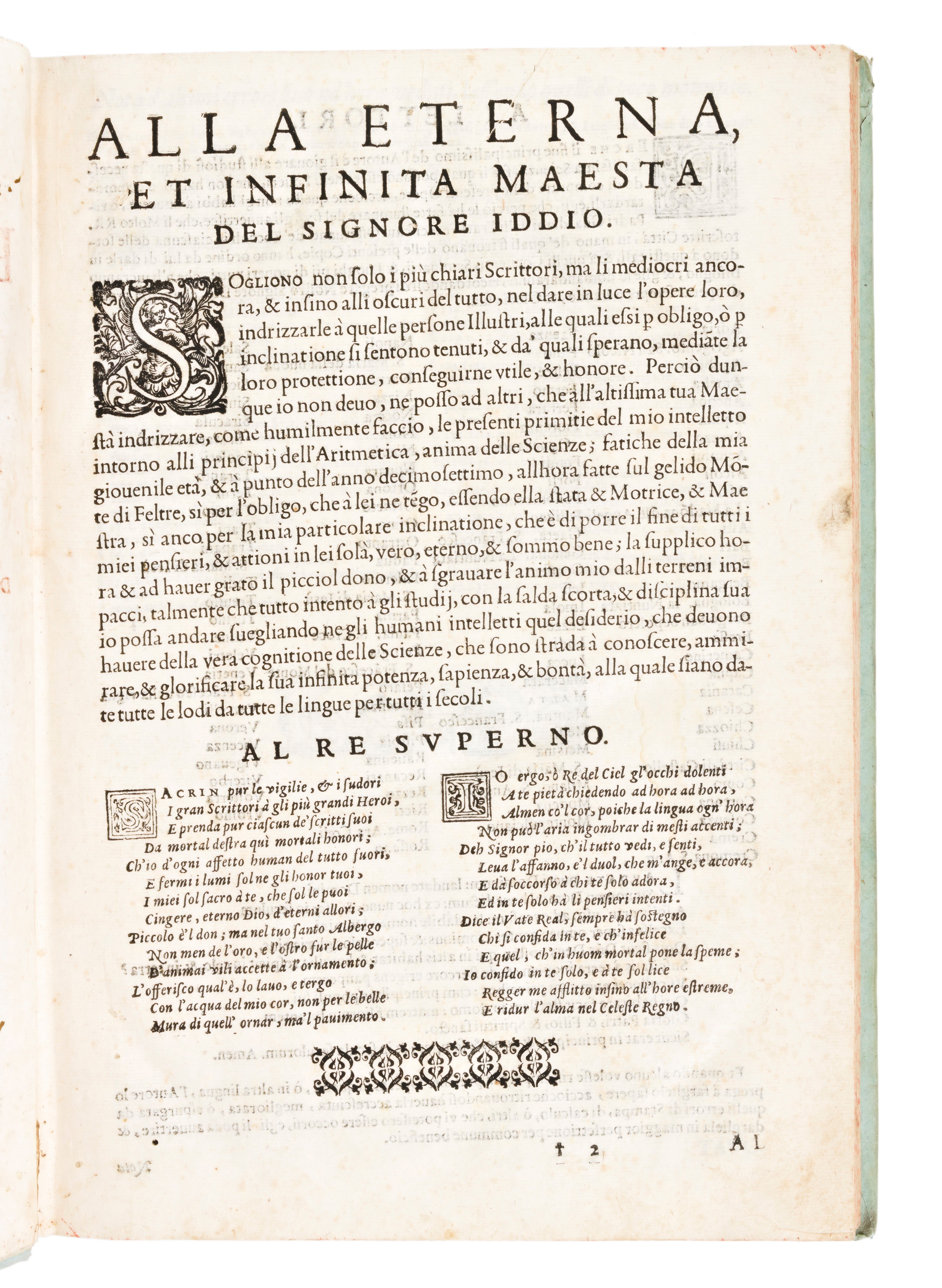 [matematica] Cataldi, Antonio Pietro : Prima Parte della Aritmetica, Overo Elementi Pratici Delli...