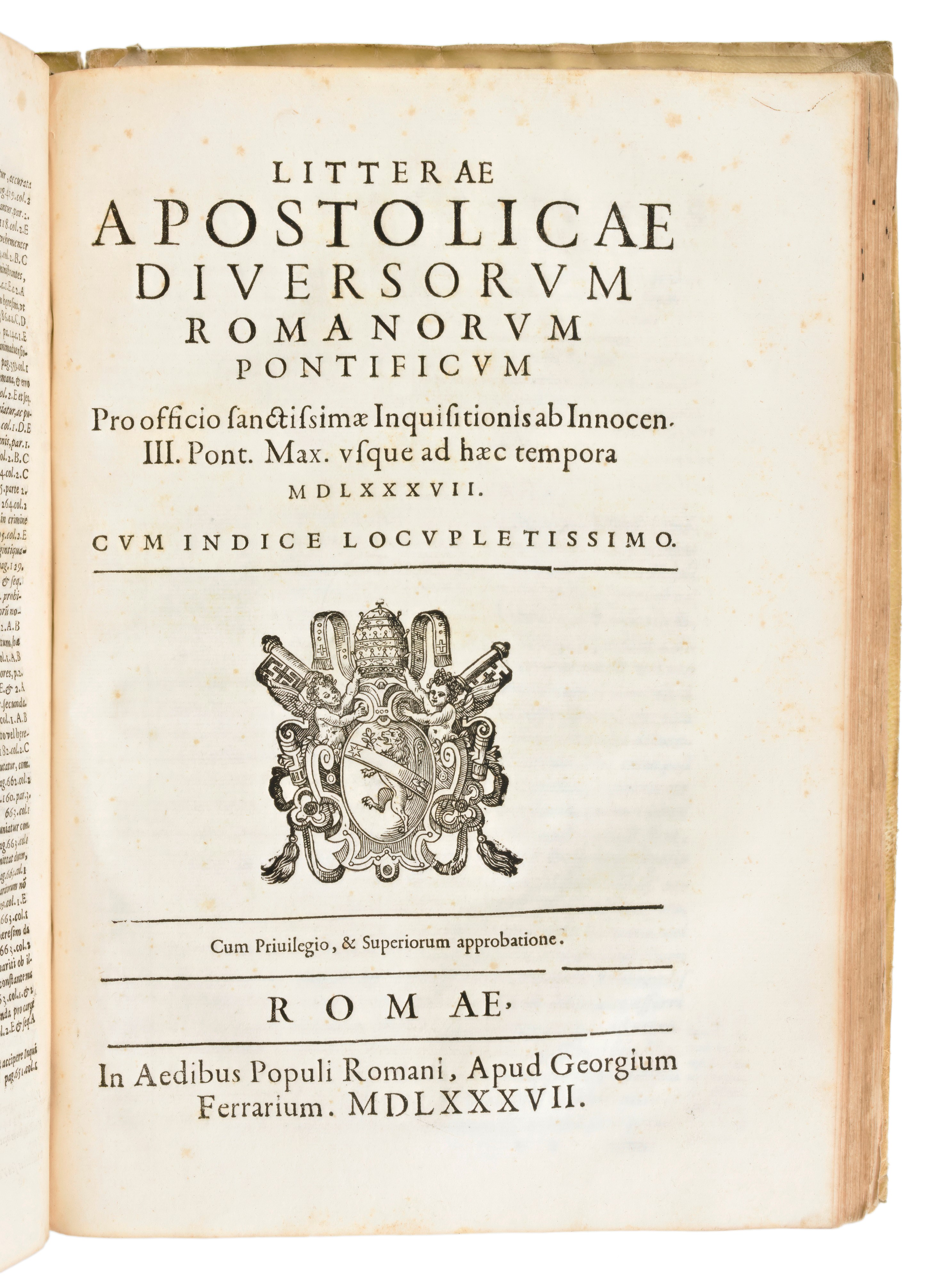 [inquisizione] Eymerich, Nicolás : Directorium Inquisitorum F. Nicolai Eymerici Ordinis Praed. Cu...