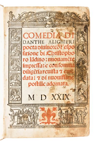 [divina Commedia] Alighieri, Dante : Comedia di Danthe Alighieri Poeta Divino: con L'espositione ...