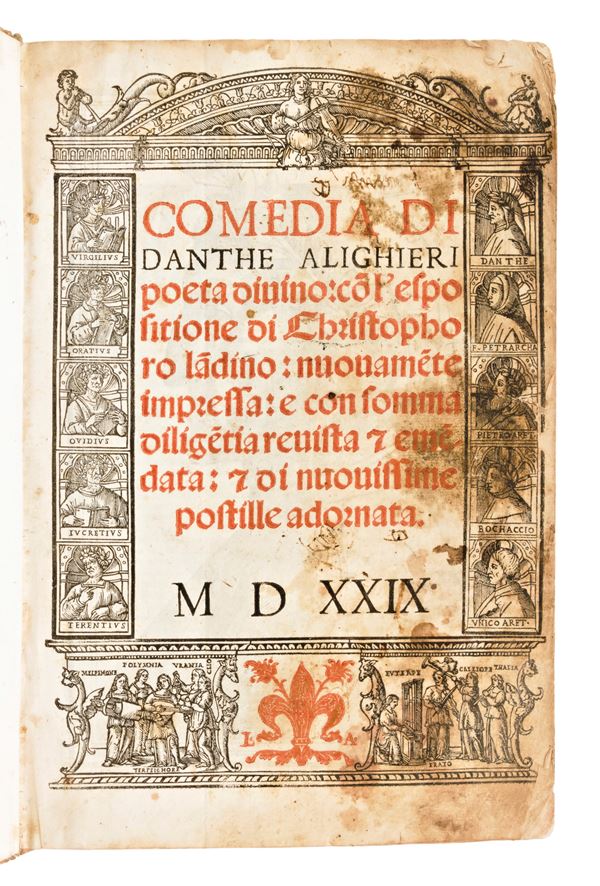 [Divina Commedia] Alighieri, Dante : Comedia di Danthe Alighieri poeta divino: con l'espositione di Christophoro landino: nuouamente impressa... 1529