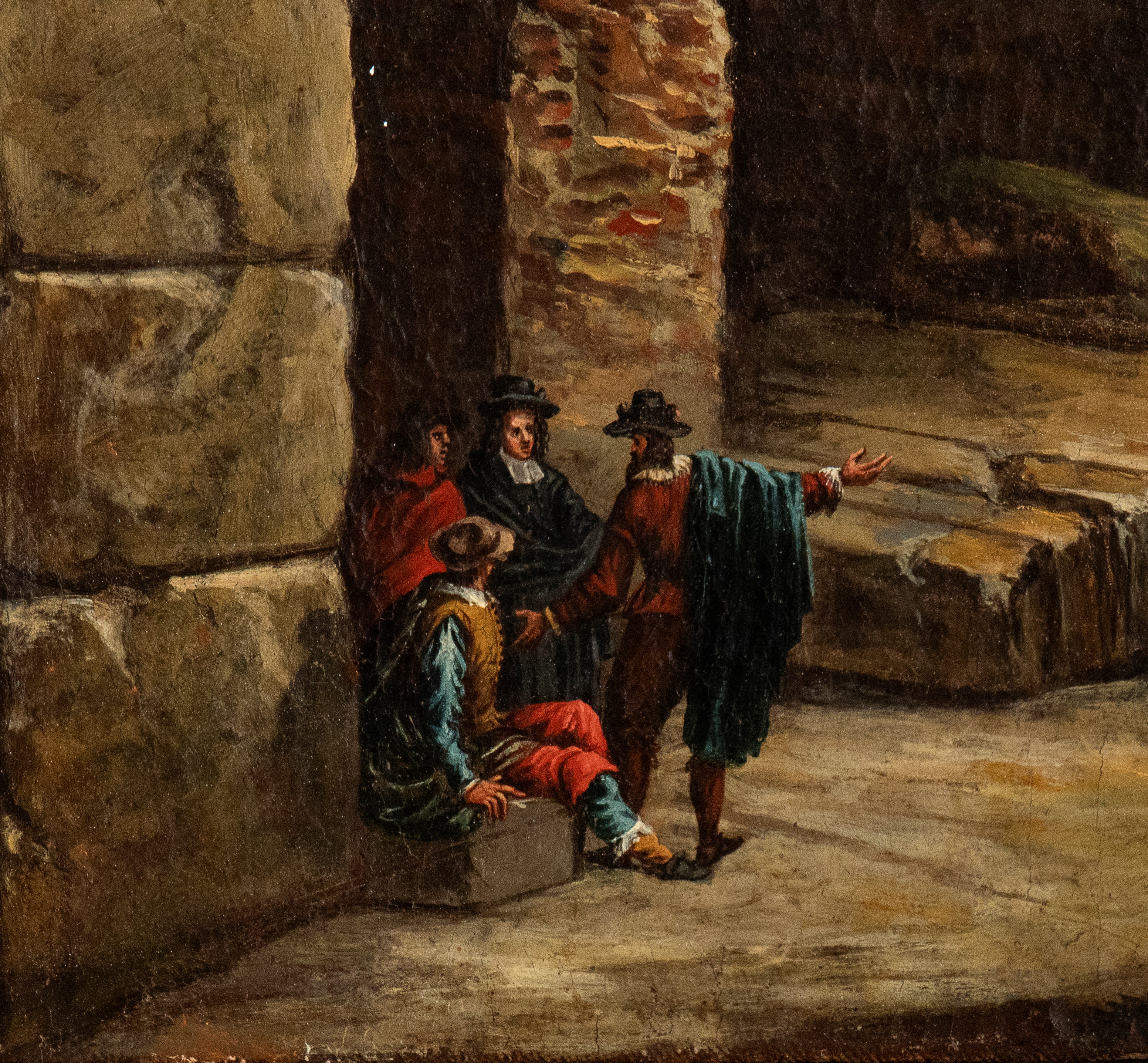 Alessio De Marchis - Veduta del Deambulatorio del Colosseo con Figure