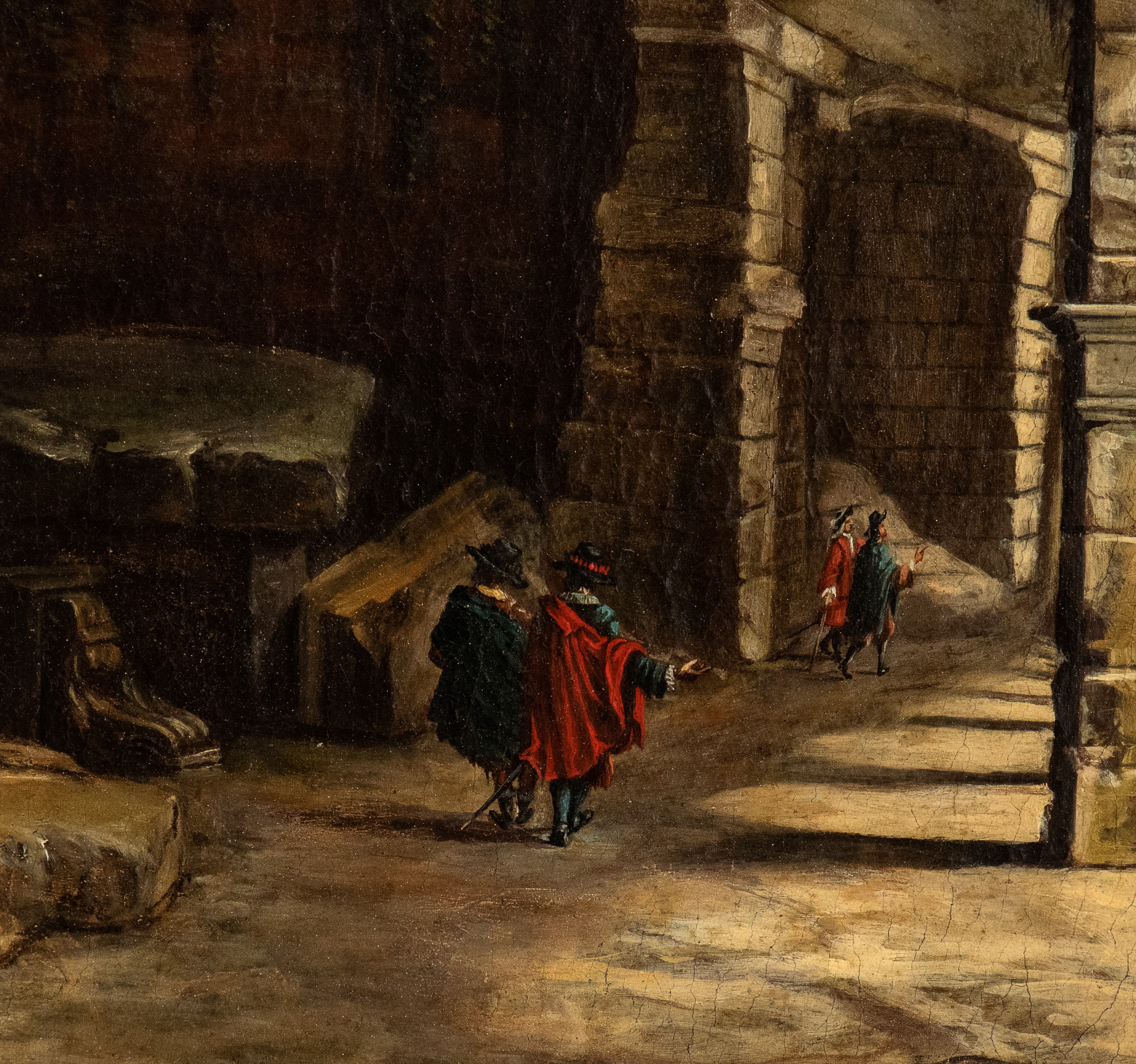 Alessio De Marchis - Veduta del Deambulatorio del Colosseo con Figure