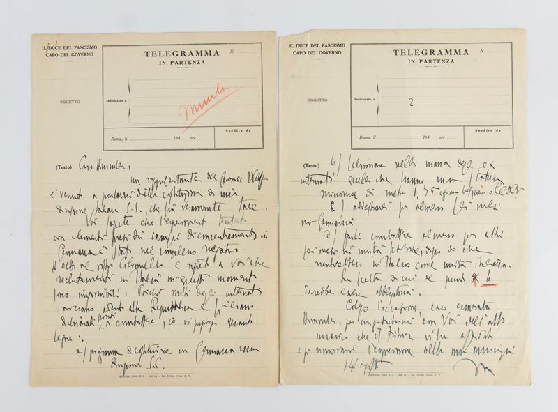 Mussolini, Benito - Lettera Ad Himmler