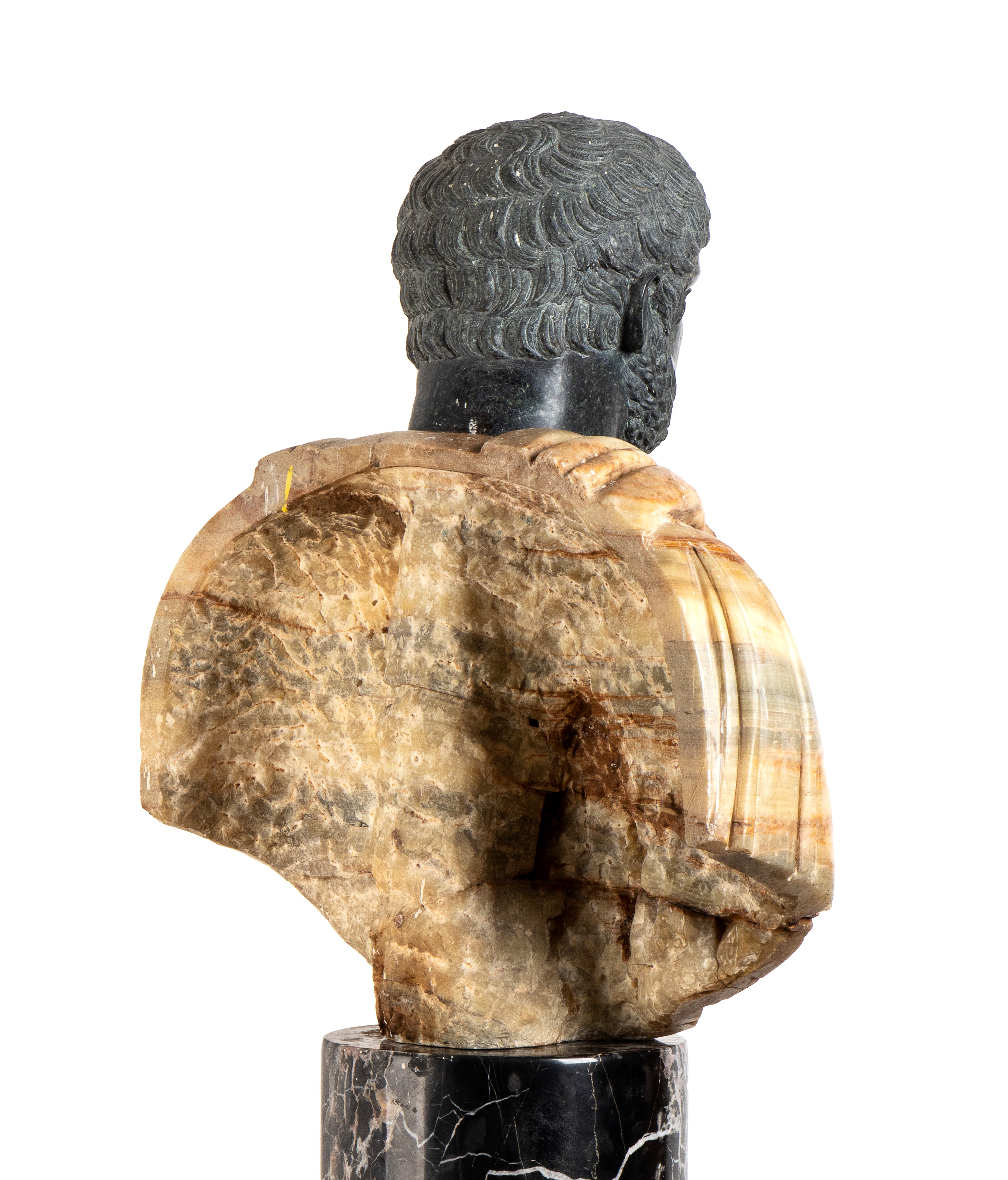 Busto di Imperatore Romano in Marmo Giallo