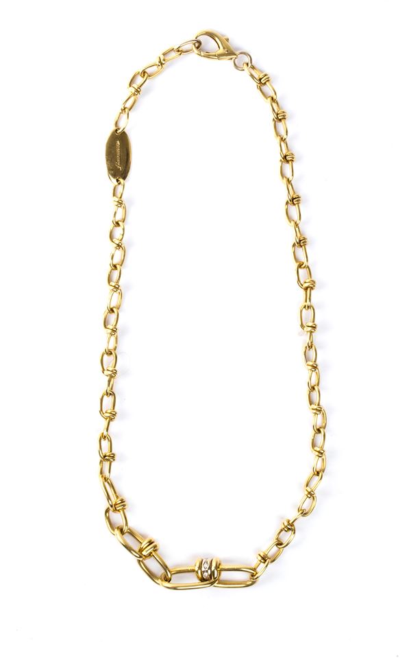 FINAMORE - Diamond gold necklace
