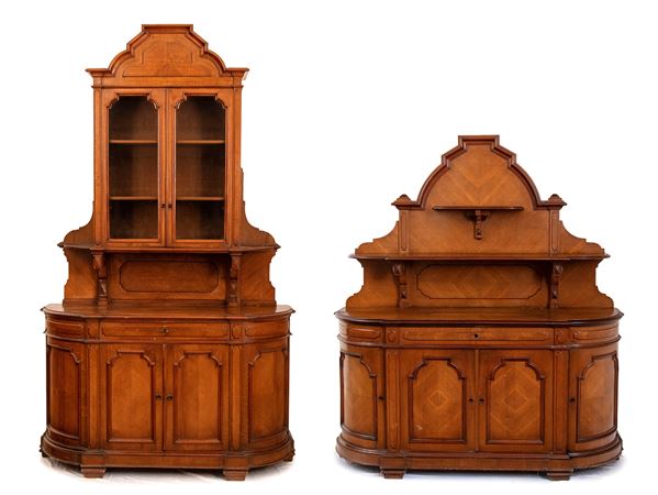 A pair of French Louis Philippe sideboards