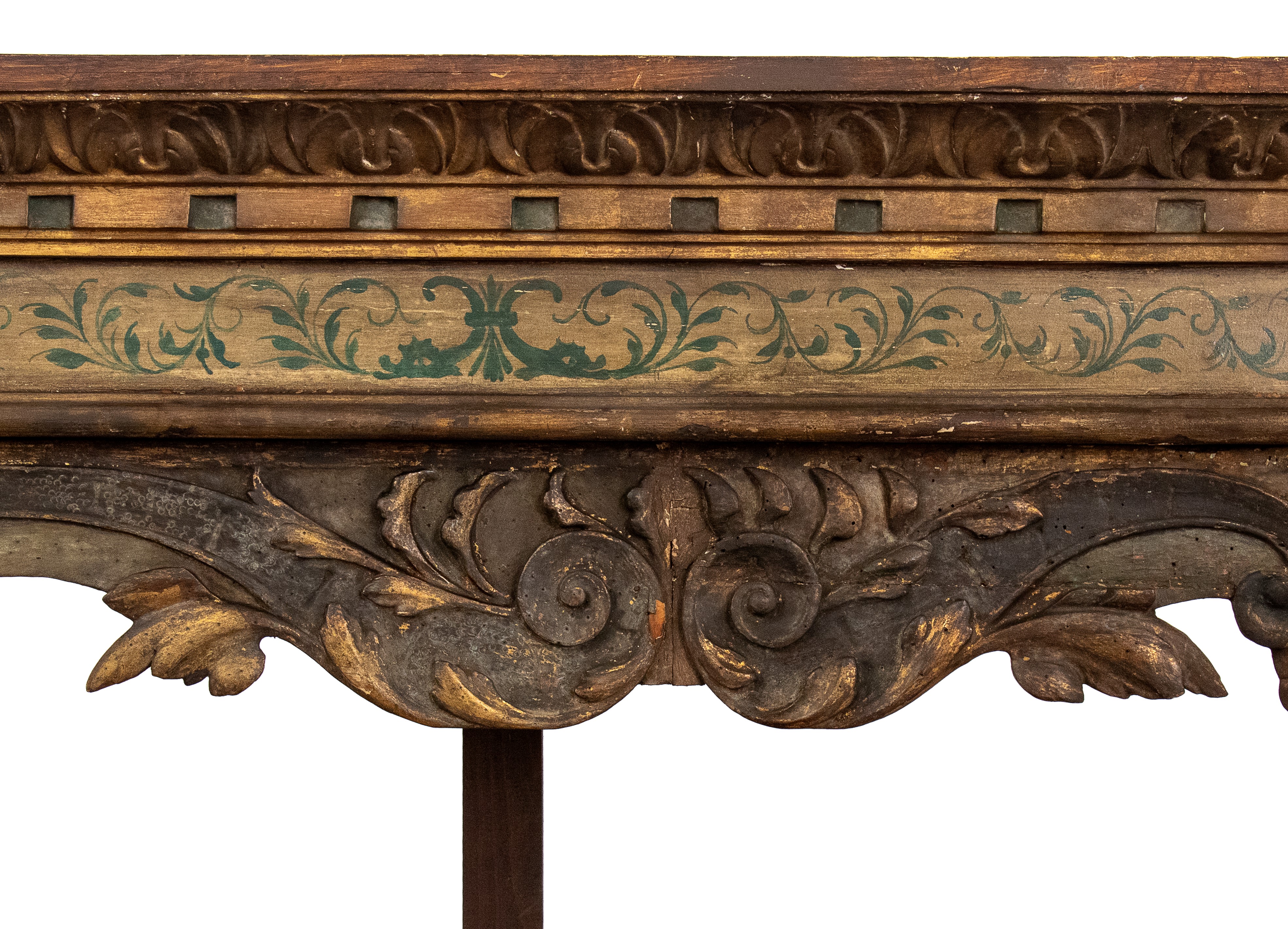 Libreria dipinta italiana Luigi XVI