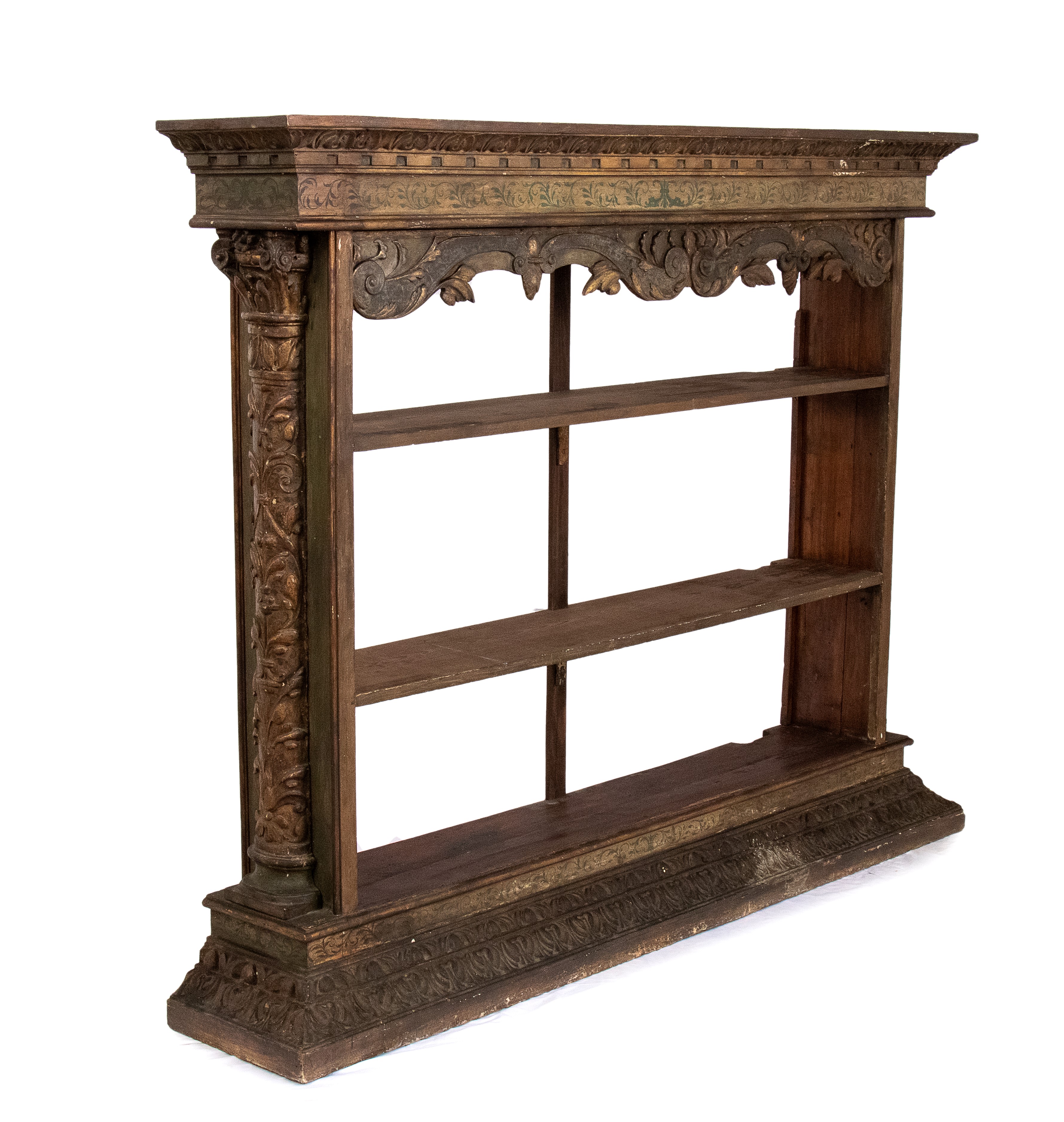 Libreria dipinta italiana Luigi XVI