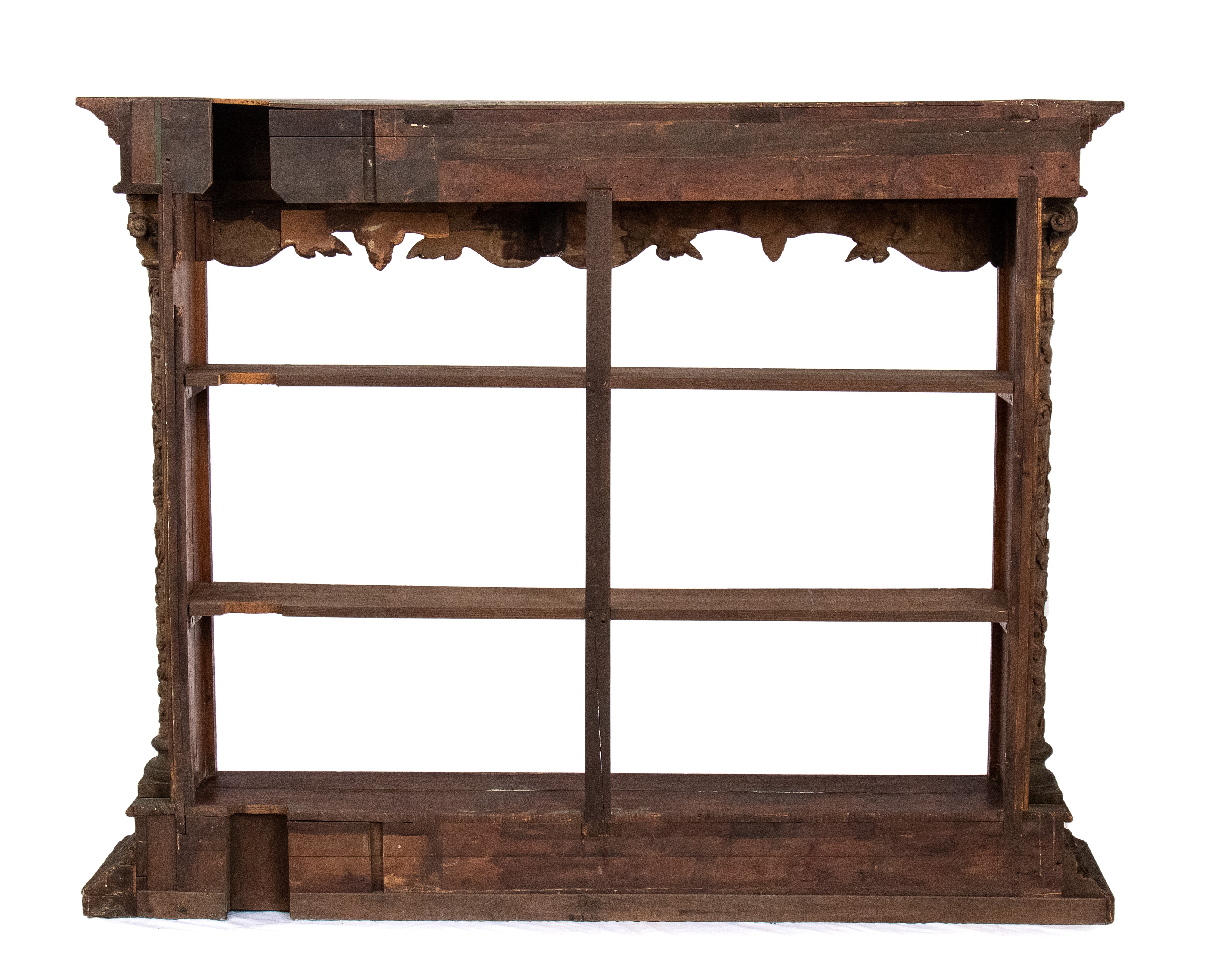 Libreria dipinta italiana Luigi XVI