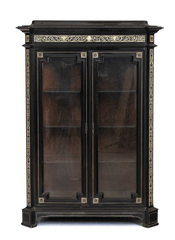 Pogliani Ferdinando - Italian ivory inlaid cabinet