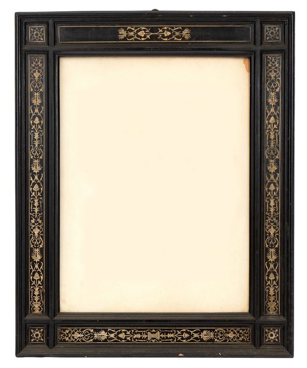 Pogliani Ferdinando - italian ivory inlaid frame 