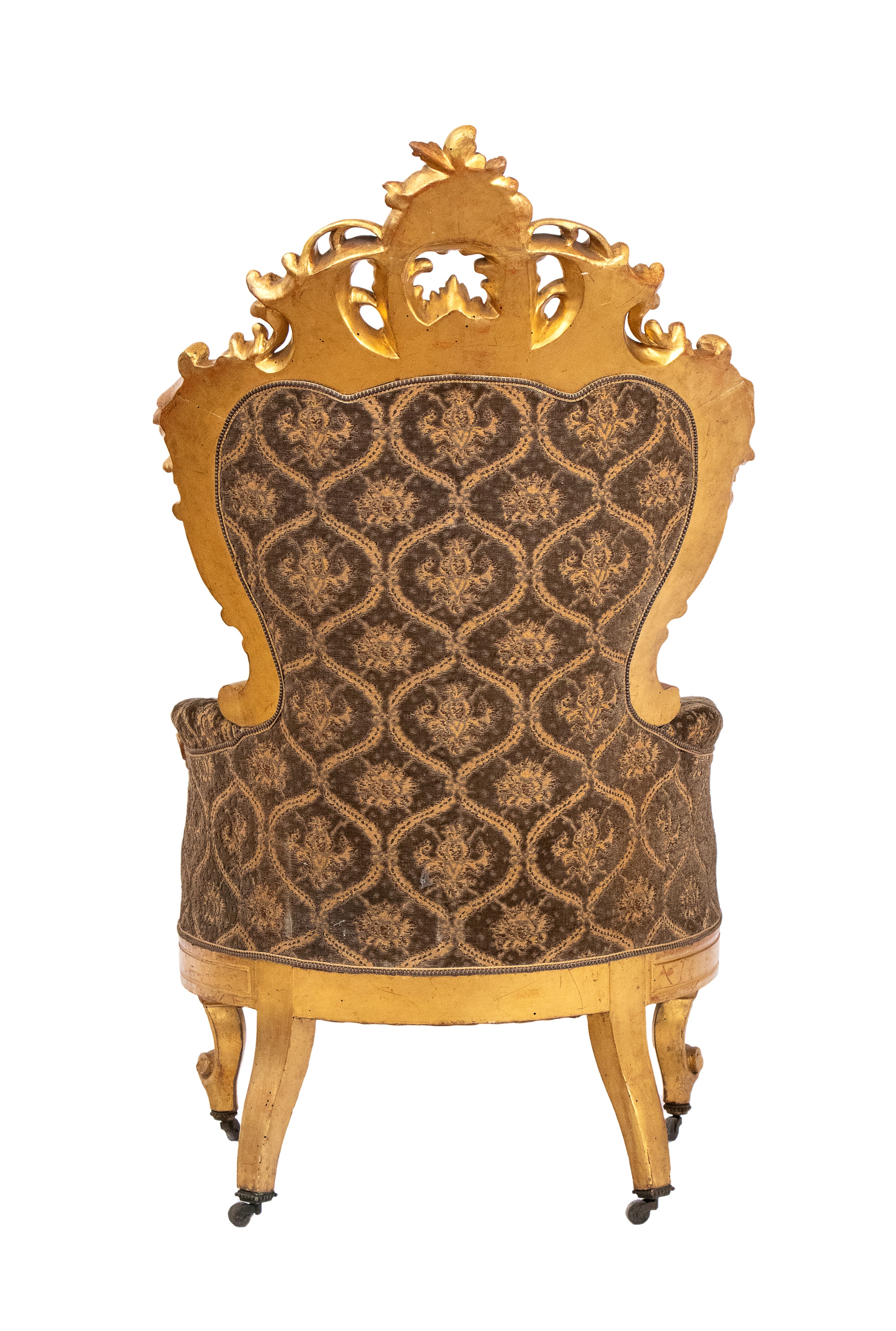 Coppia di poltrone italiane con poggiapiedi