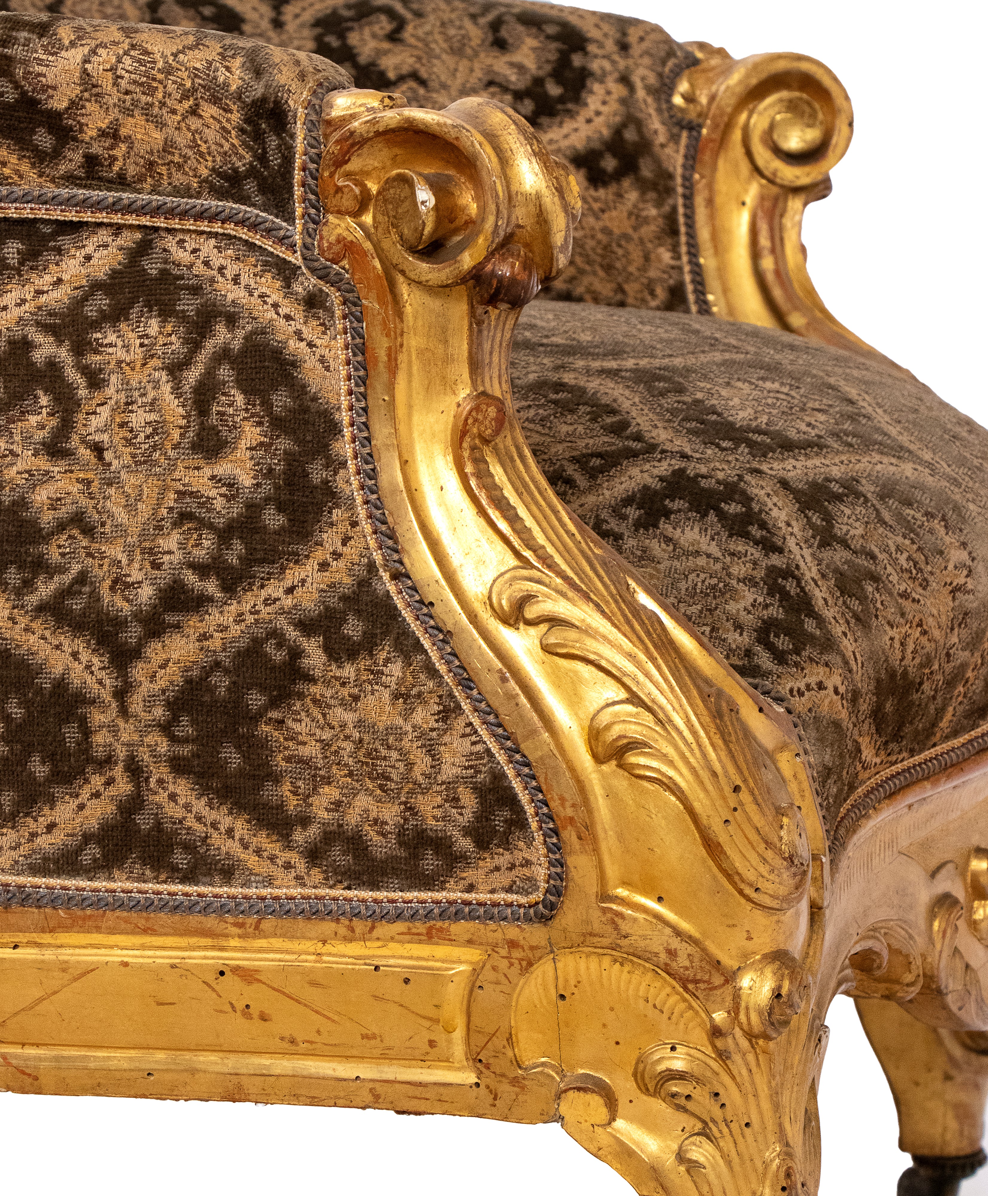 Coppia di poltrone italiane con poggiapiedi