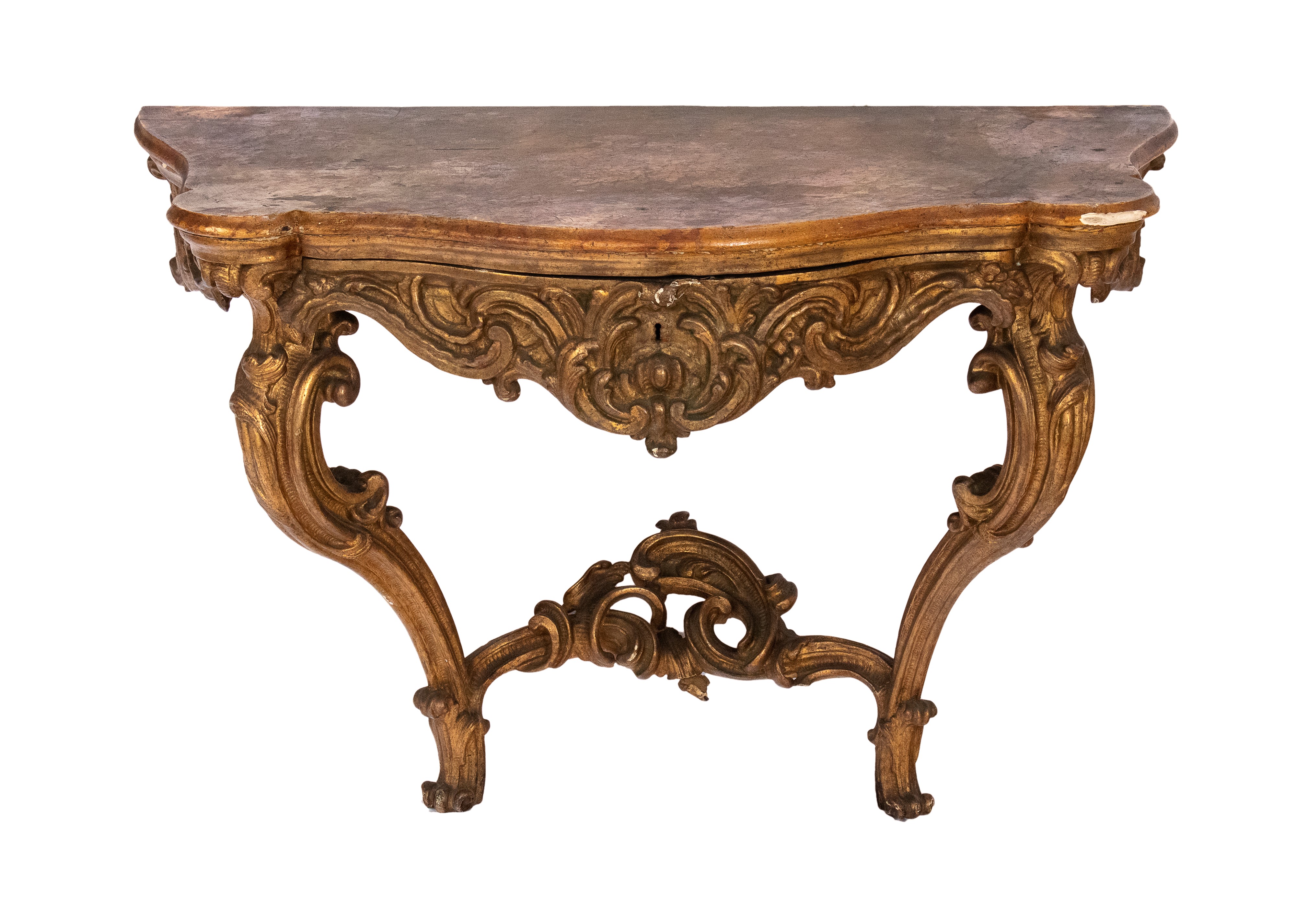 Consolle dorata Luigi XVI italiano