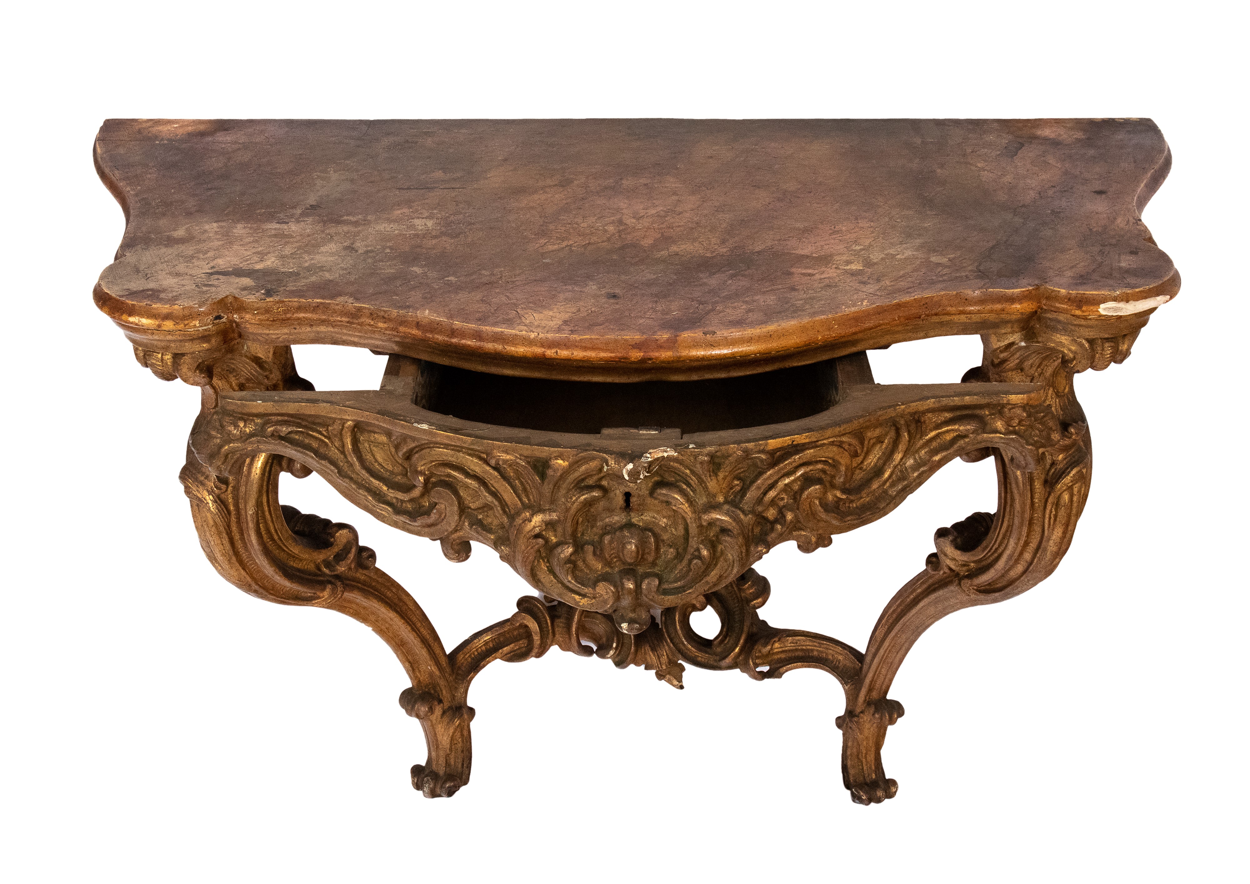 Consolle dorata Luigi XVI italiano