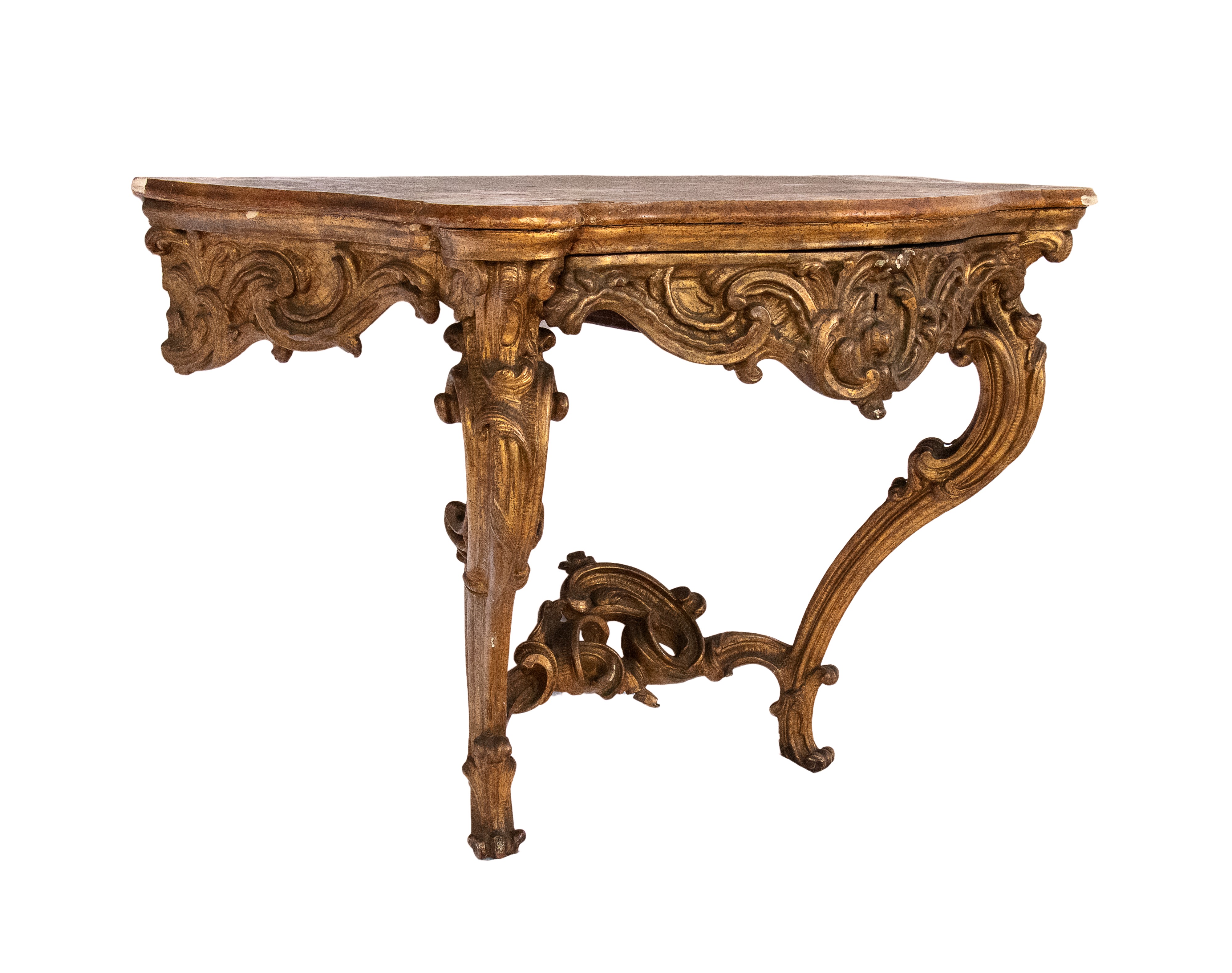 Consolle dorata Luigi XVI italiano