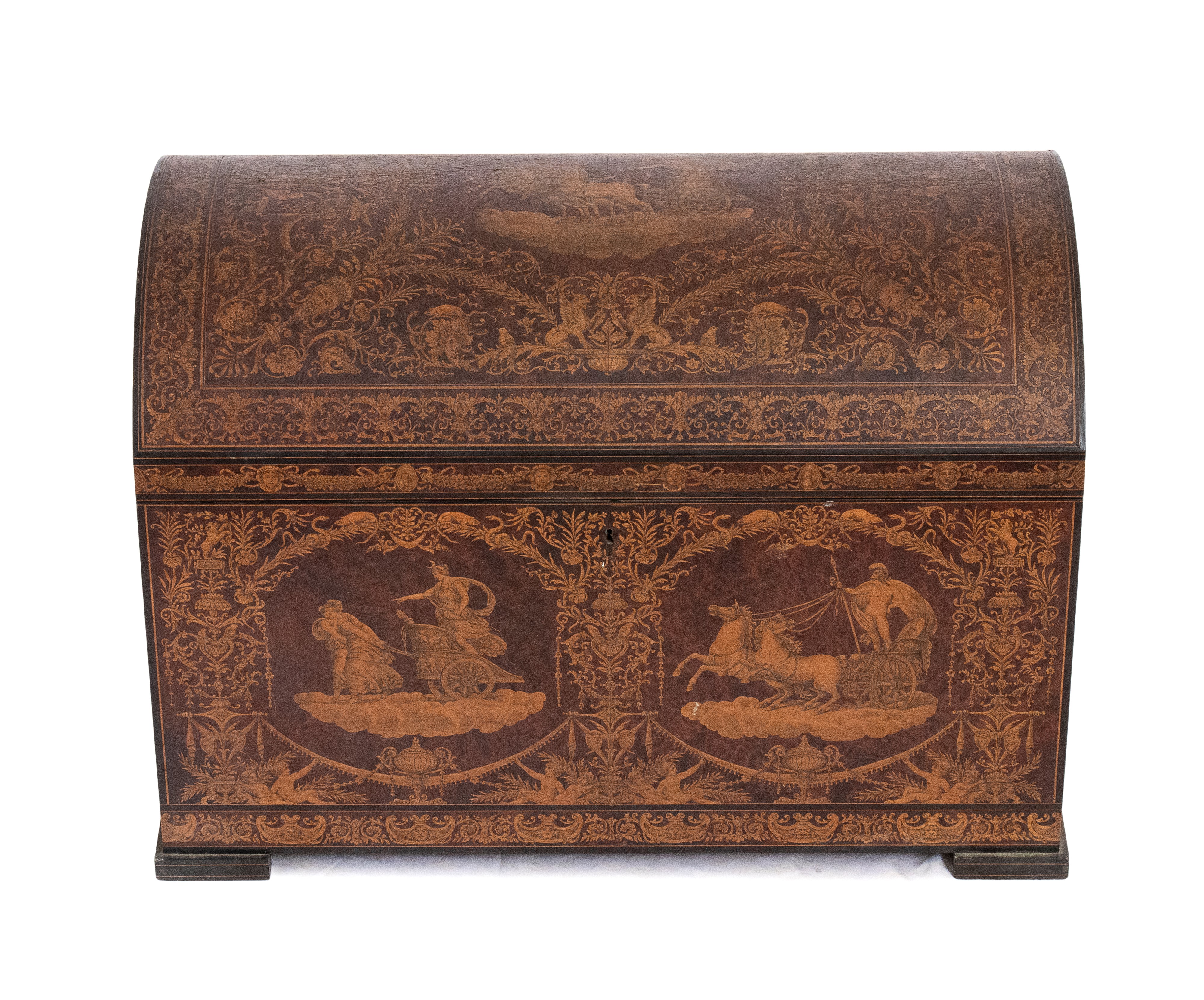 Baule intarsiato Luigi XVI Italiano