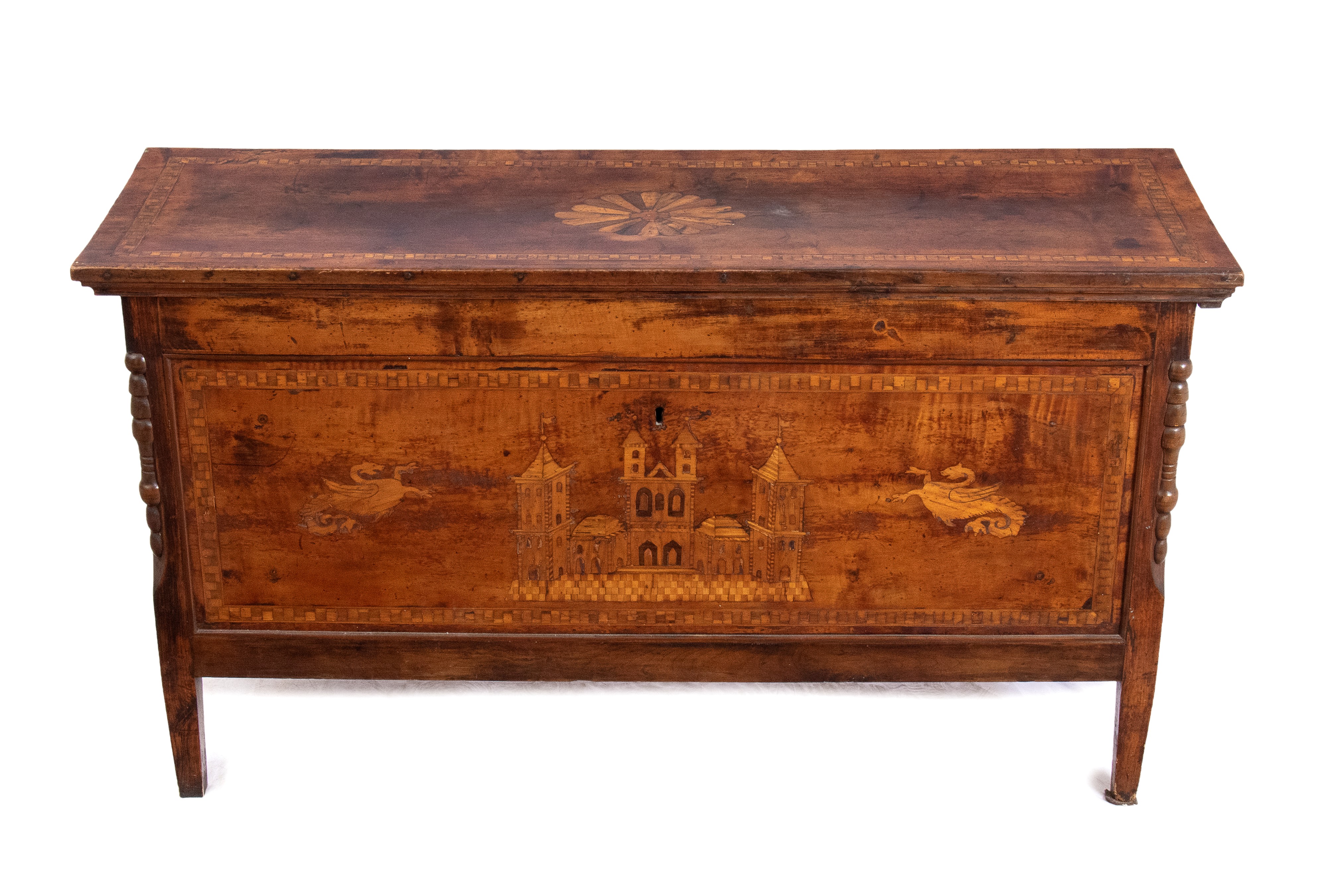 Madia intarsiata Italiana Luigi XVI