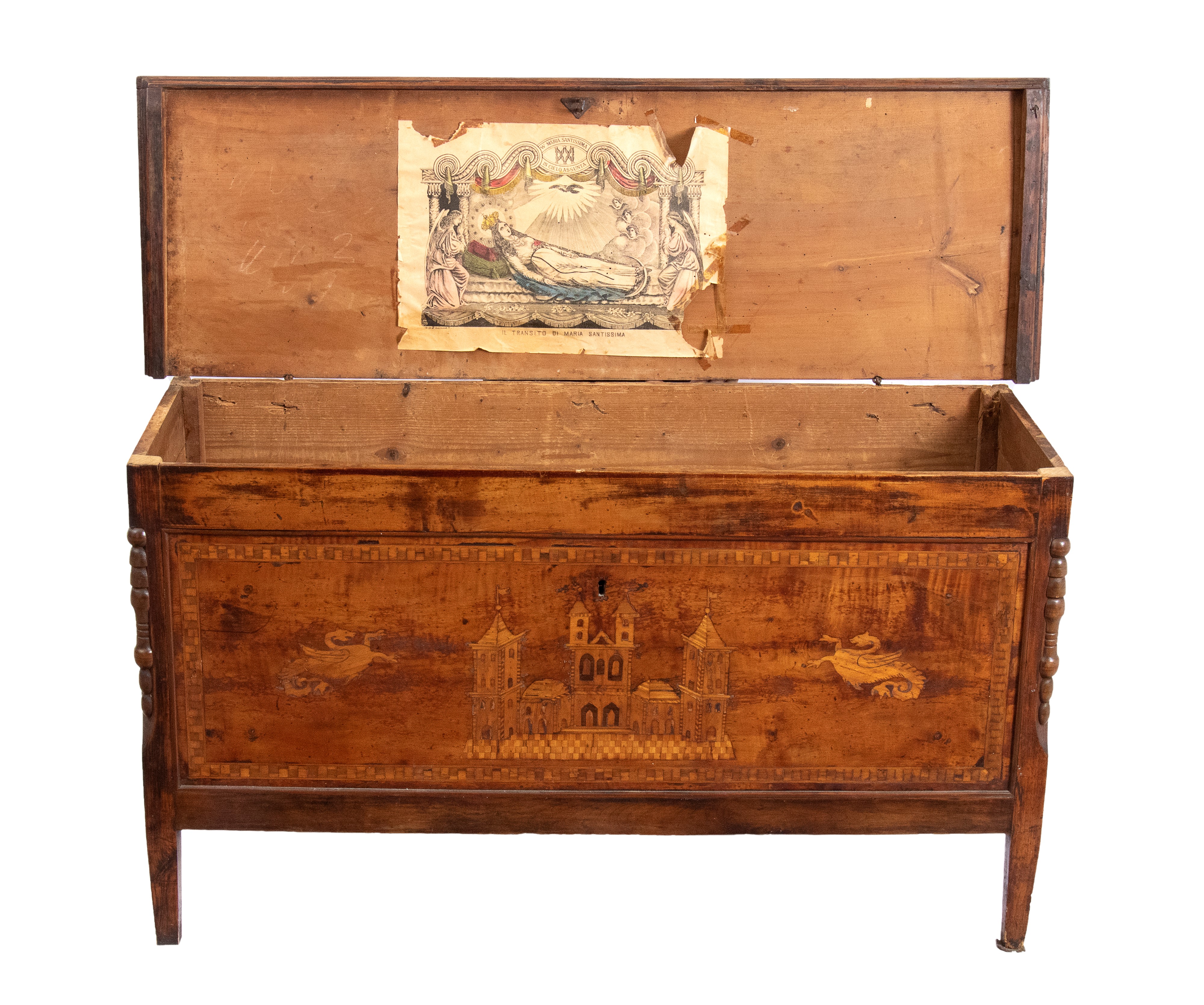 Madia intarsiata Italiana Luigi XVI