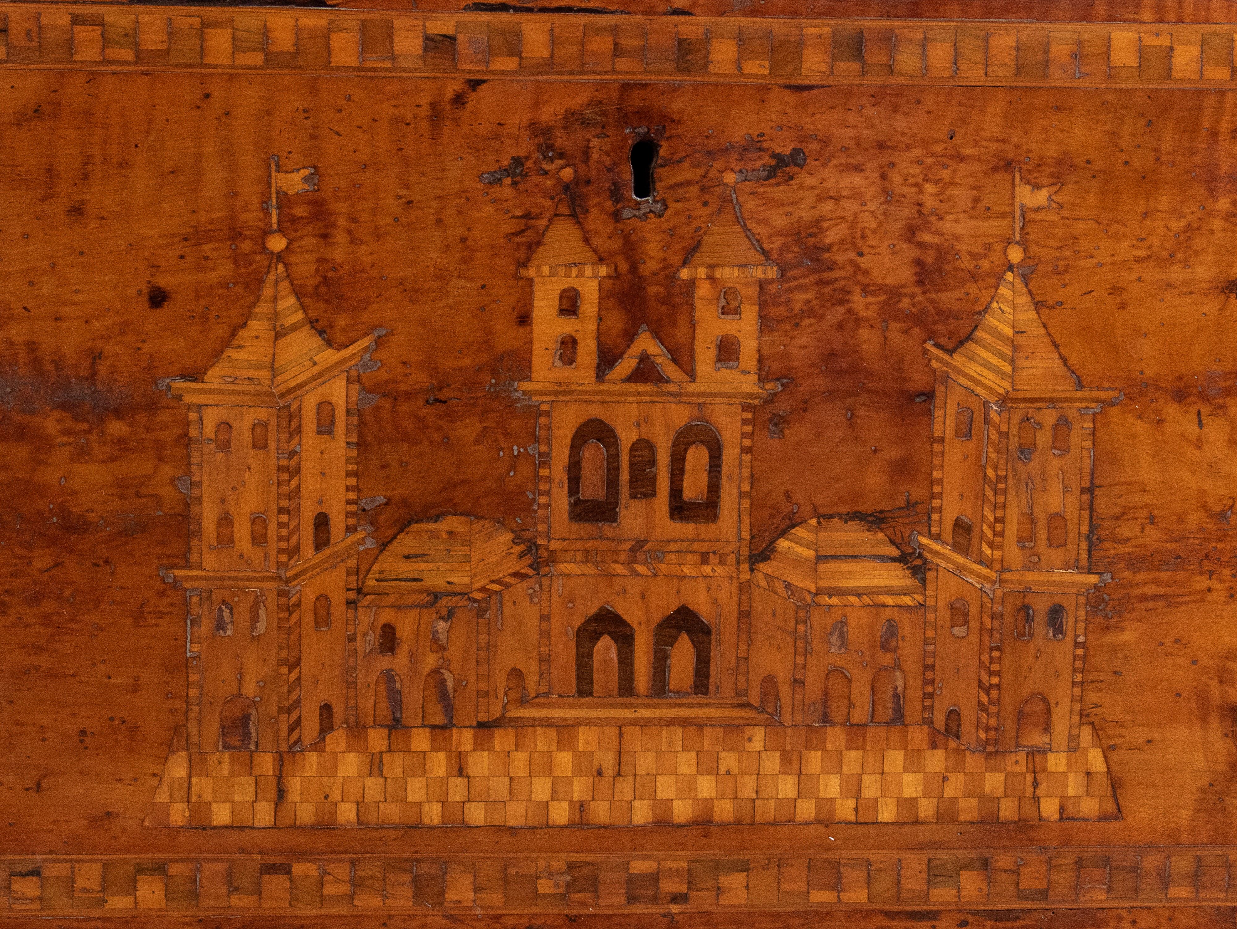 Madia intarsiata Italiana Luigi XVI