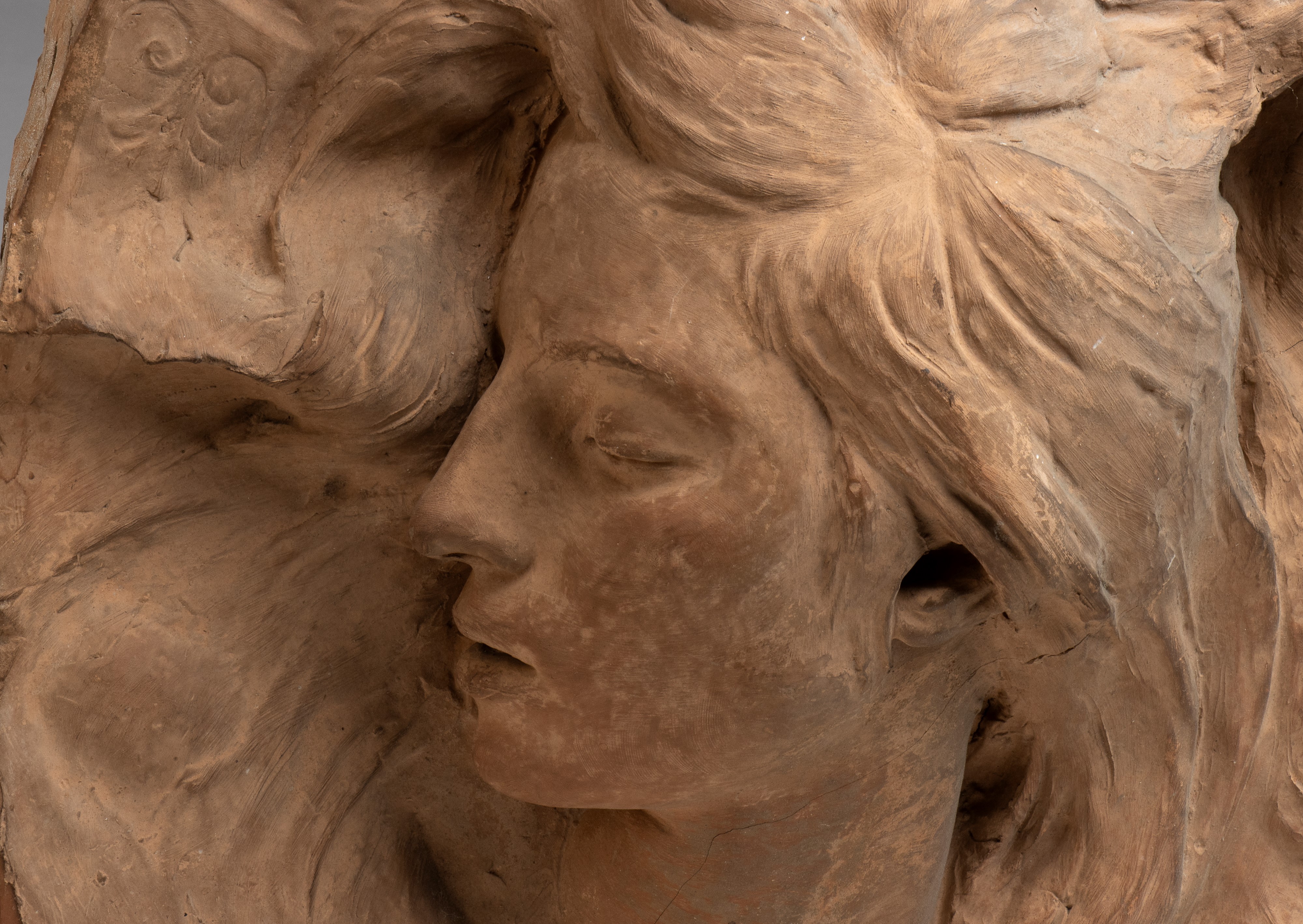 Arrigo Minerbi Ferrara, 1881 - Padova, 1960 - Terracotta con Volto di Saffo