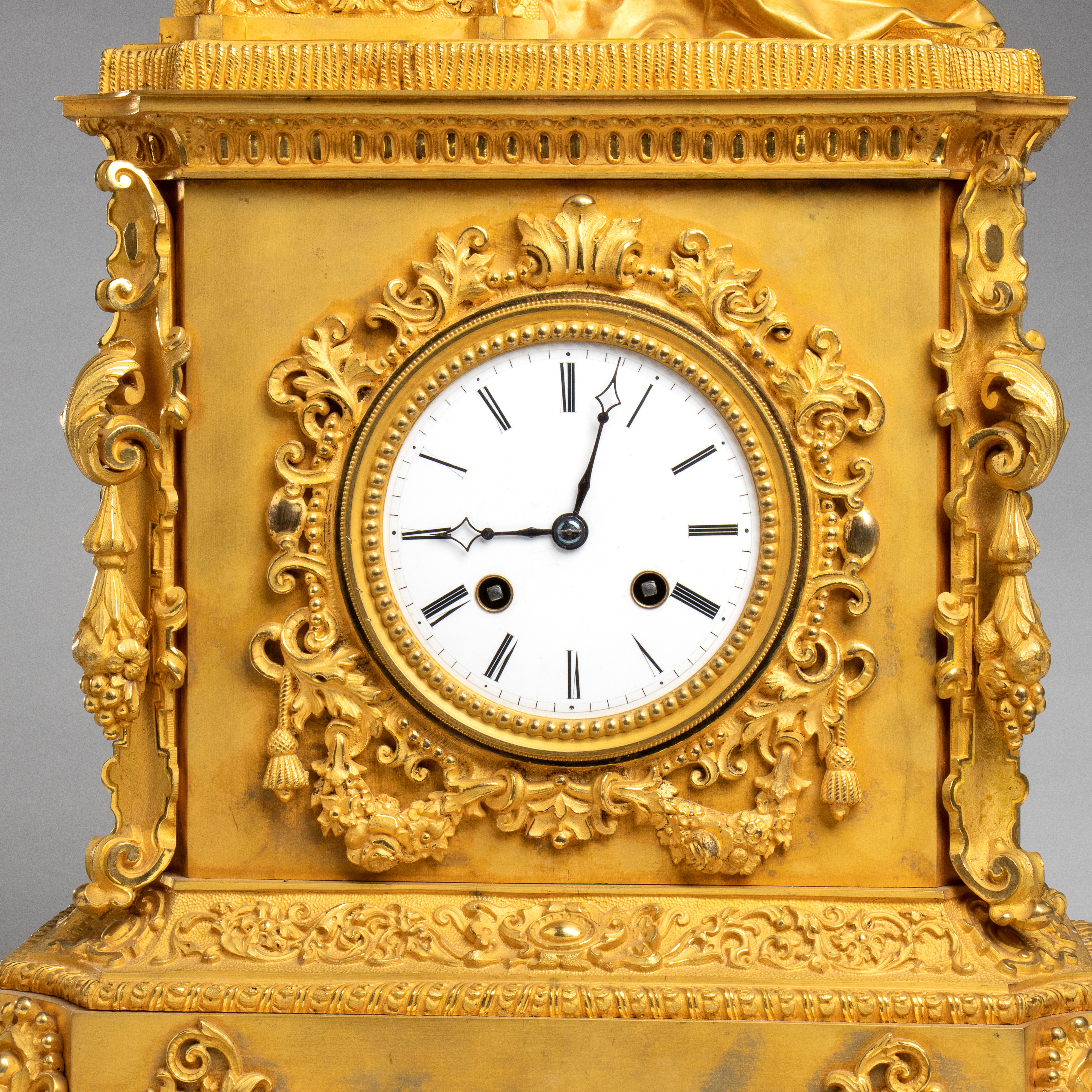 Orologio da Appoggio Carlo X Francese in Bronzo Dorato