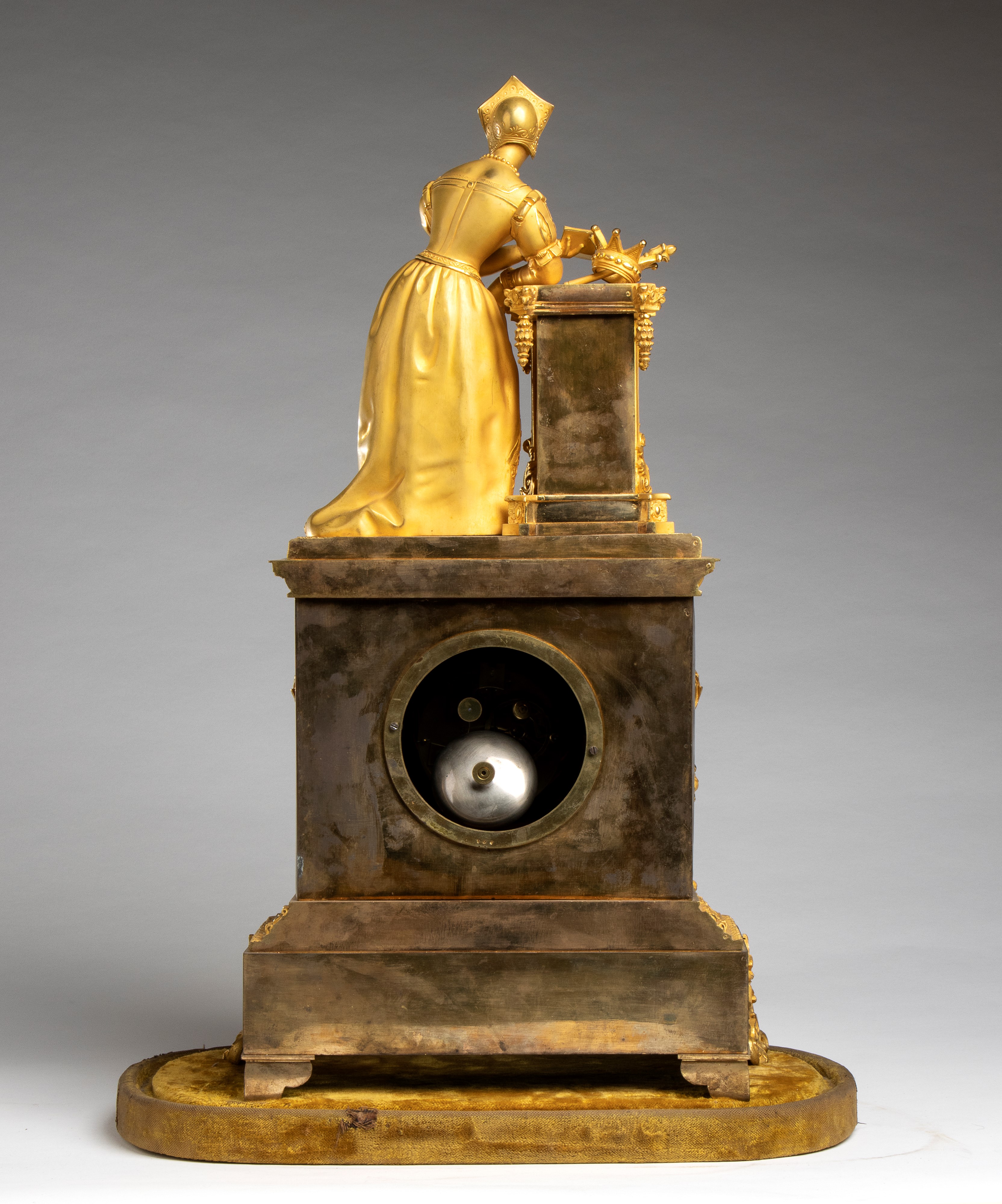 Orologio da Appoggio Carlo X Francese in Bronzo Dorato