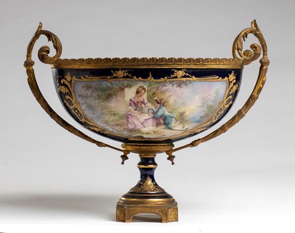 French Sevres porcelain cup 