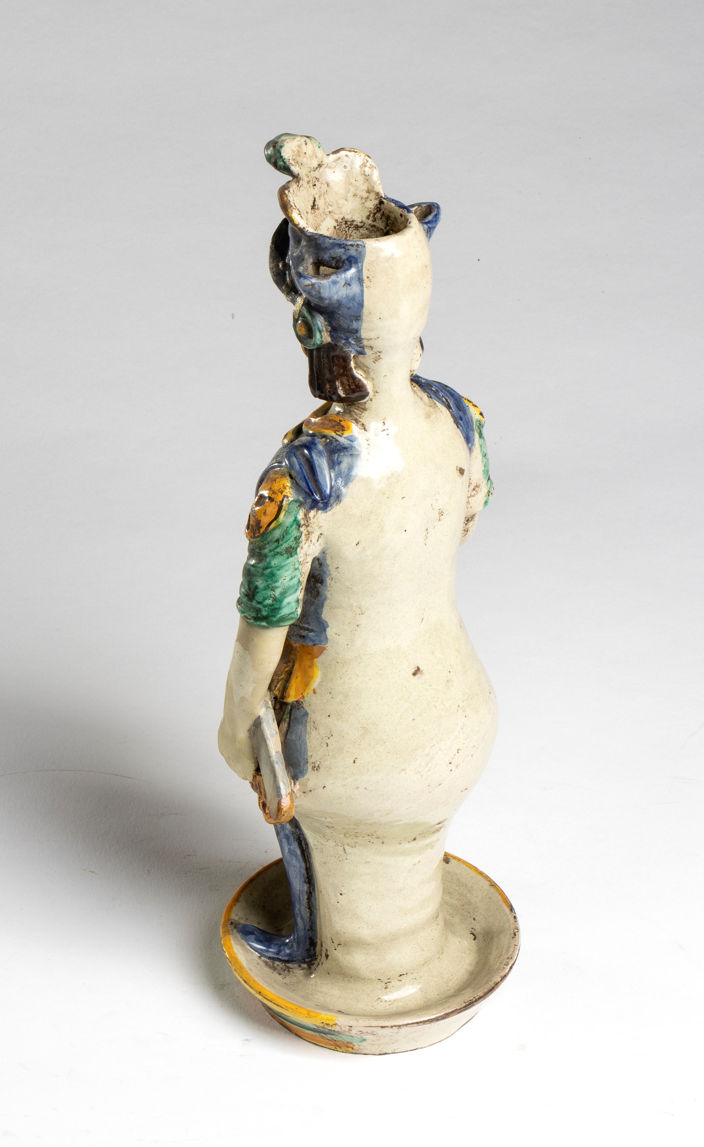 Lucerna a Olio in Maiolica Caltagirone
