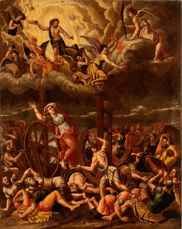 Artista veneto, inizio XVII secolo - The Martyrdom of Saint Catherine of Alexandria