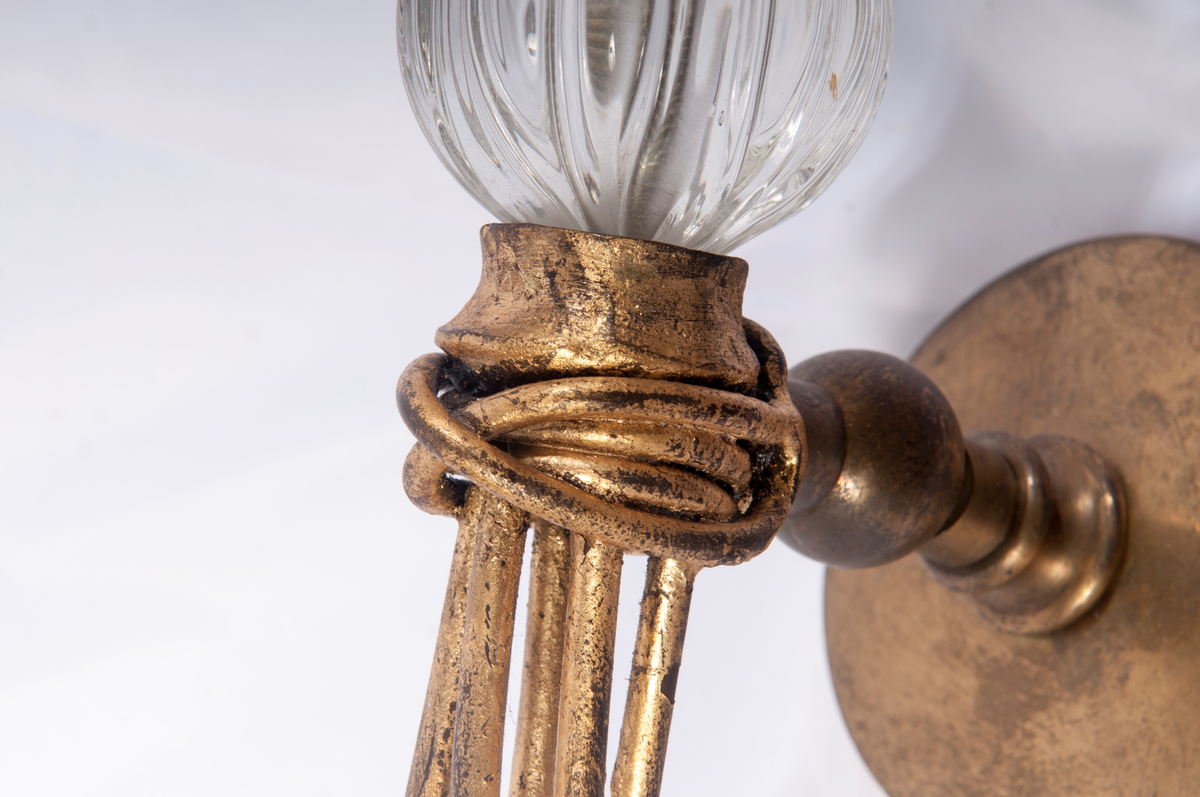 Lotto di otto appliques da muro