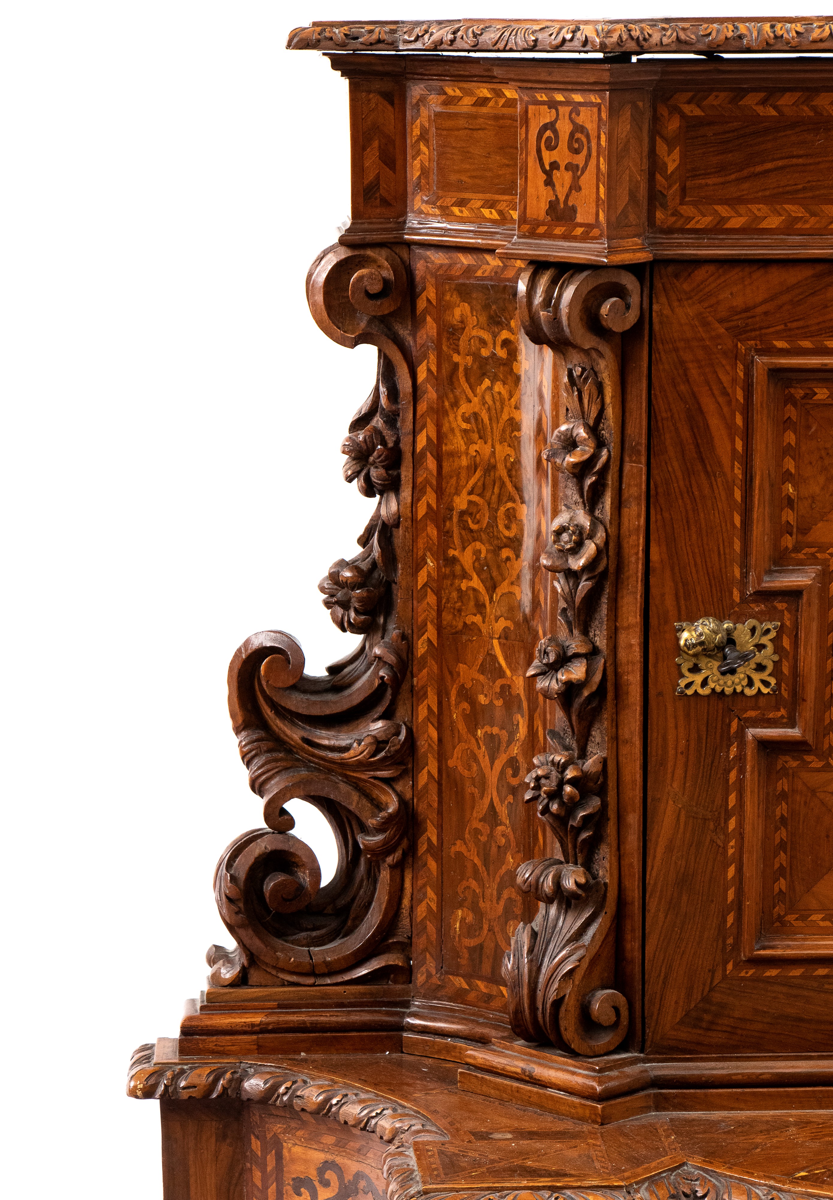 Inginocchiatoio italiano intarsiato