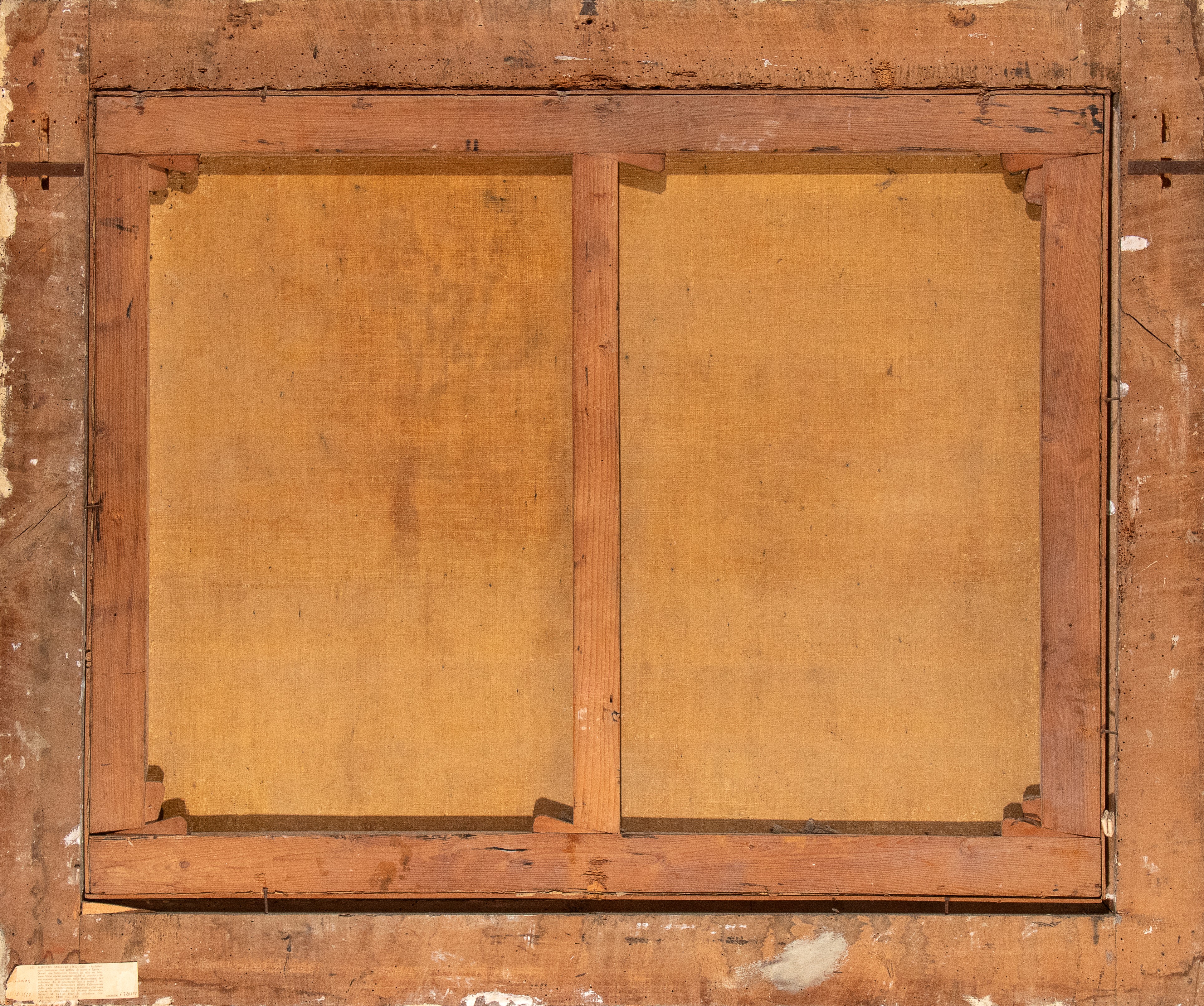 Capriccio costiero con marina in tempesta, edificio con portico, imbarcazioni e figure