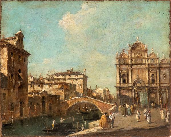 Francesco Guardi - Rio dei Mendicanti with Scuola Grande of San Marco