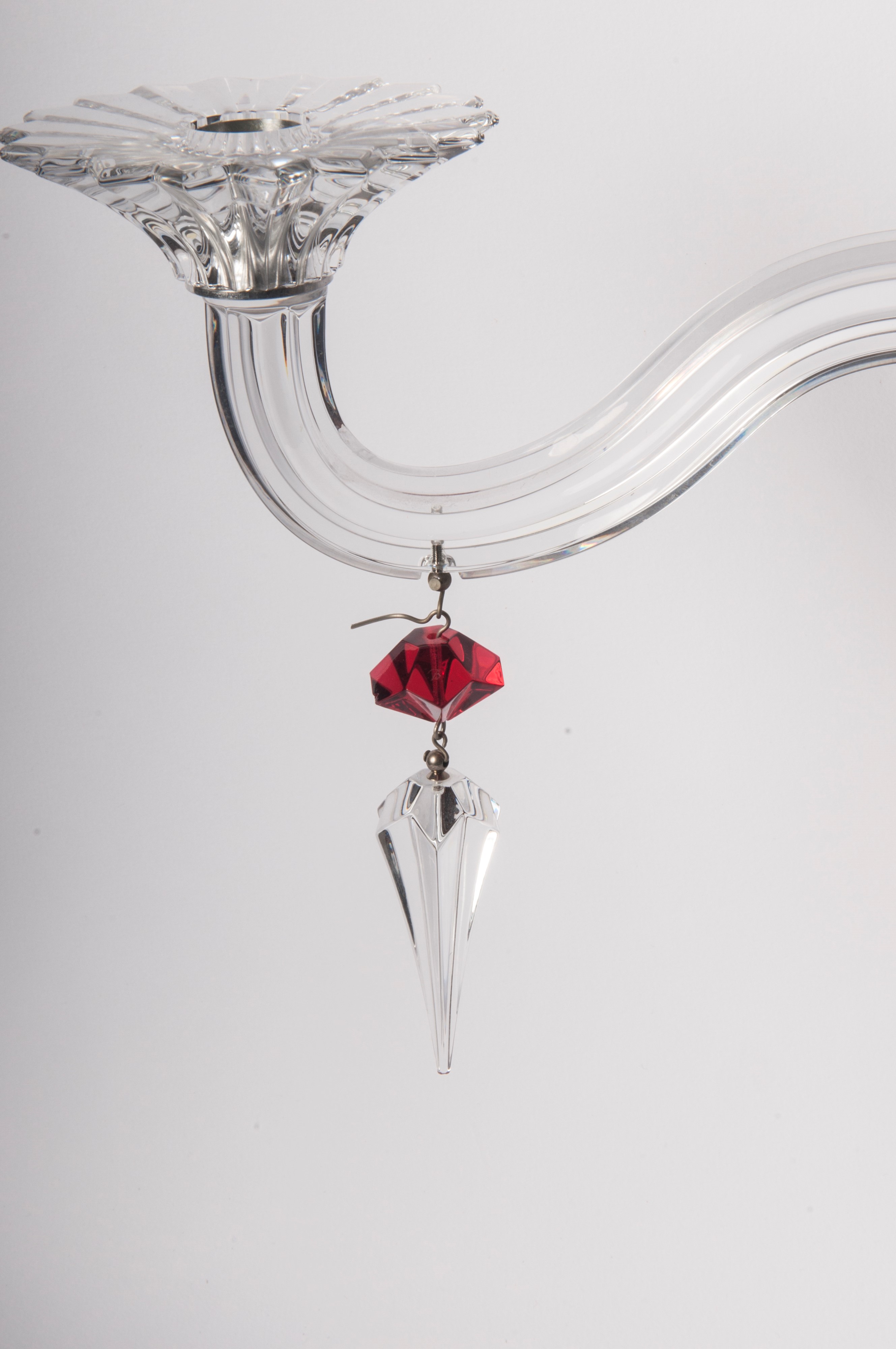 Candeliere in Cristallo di Baccarat a Due Luci