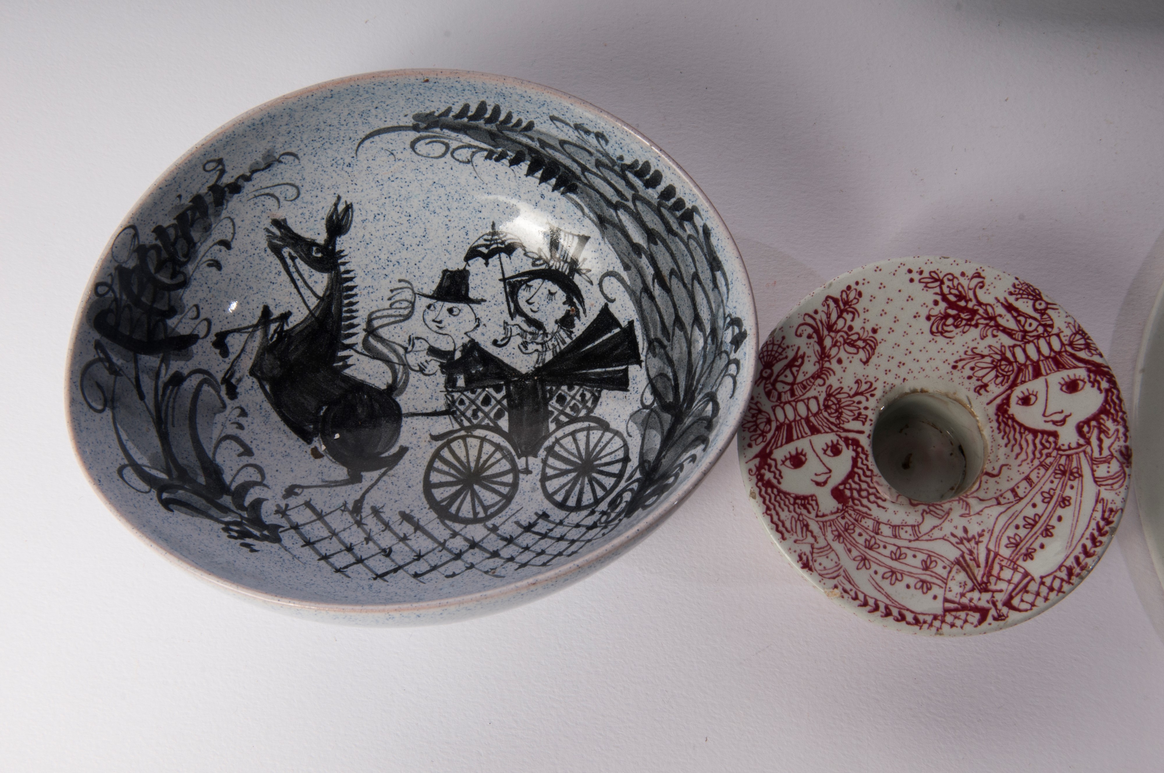 Bjorn Wiinblad - Lotto di Sette Pezzi in Ceramica