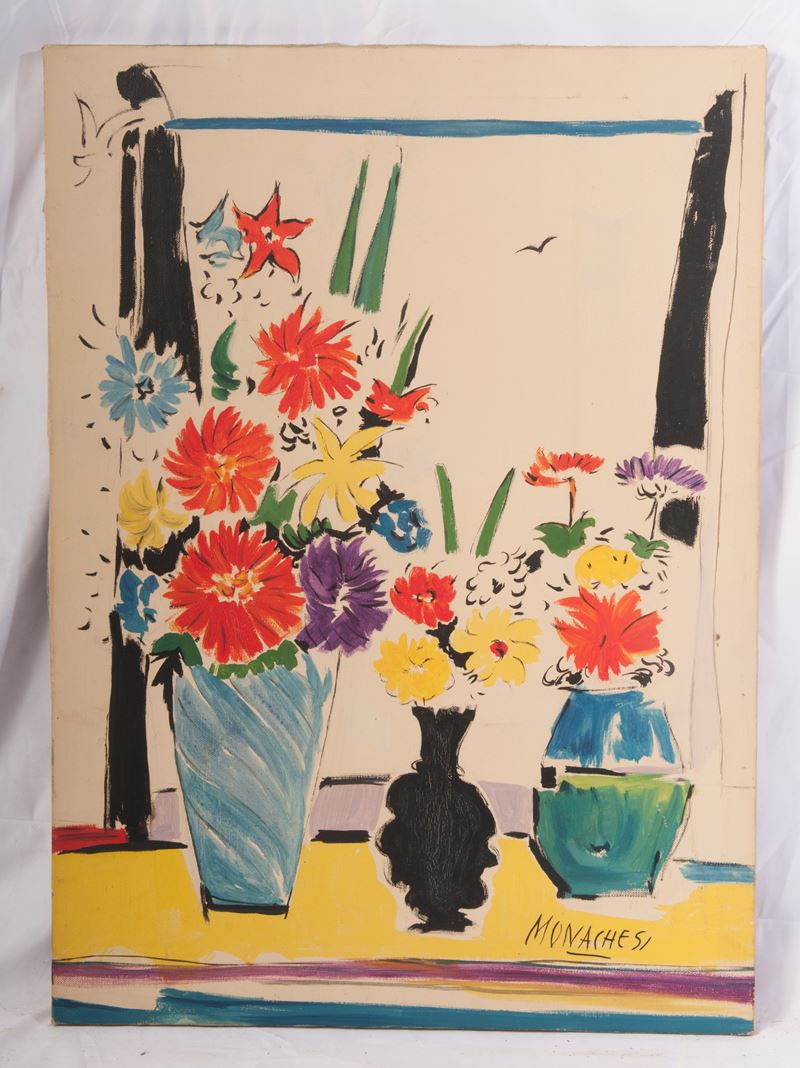 Sante Monachesi - Vaso con Fiori