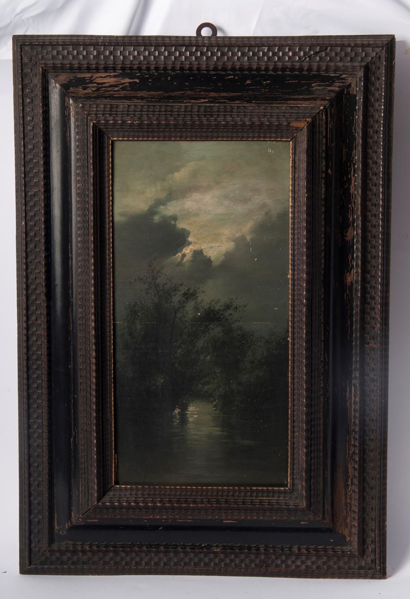 Coriolano Vighi - Notturno con Alberi