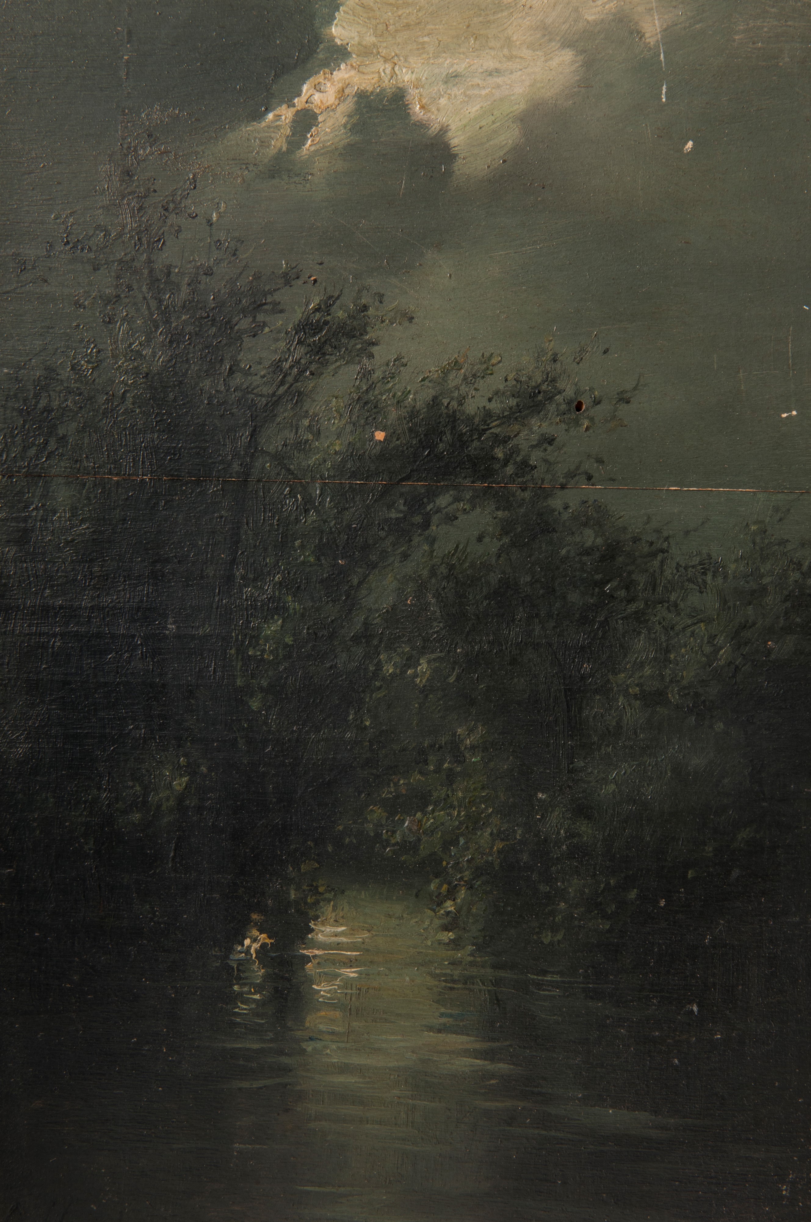 Coriolano Vighi - Notturno con Alberi