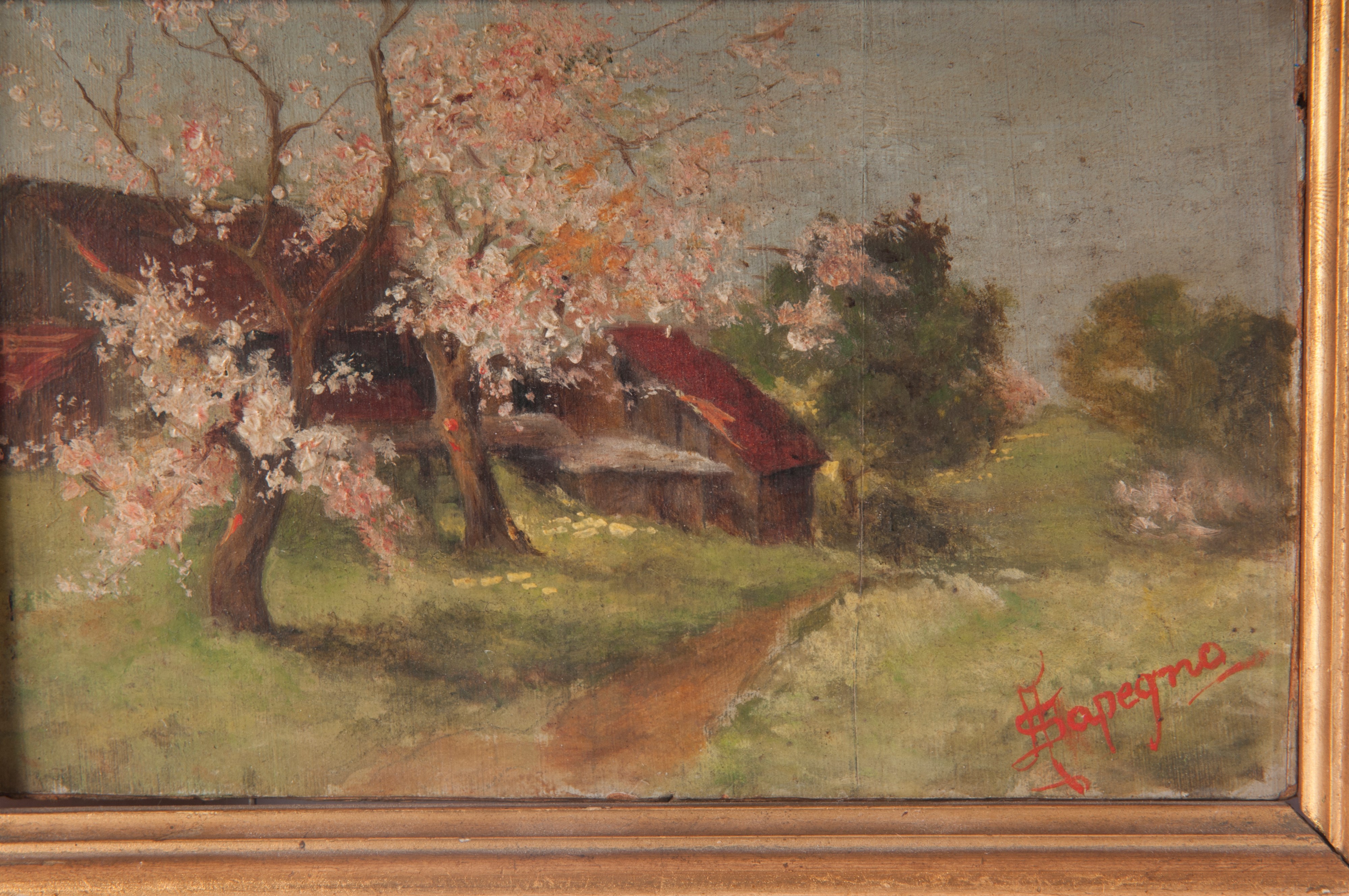 Lotto di due paesaggi