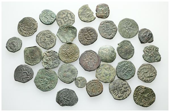 MESSINA. REGNO DI SICILIA.  Lotto di 31 monete normanne. Date, nominali, conservazioni e metalli vari