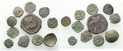 Messina. Regno di Sicilia. Lotto di 11 Monete Normanne. Date, Nominali, Conservazioni e Metalli V...